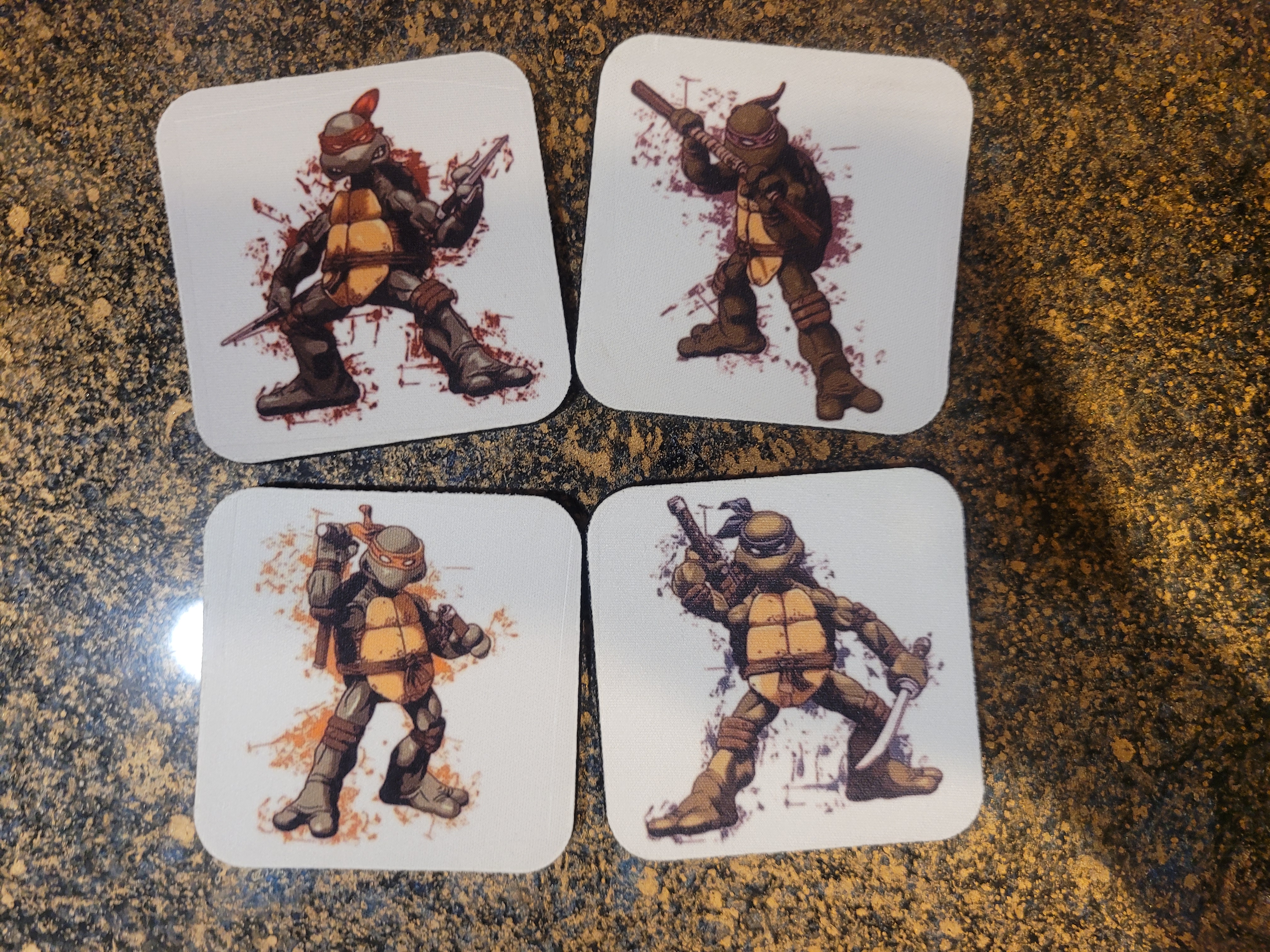 Neoprene Coaster Sets (Sets of 4 & 6)