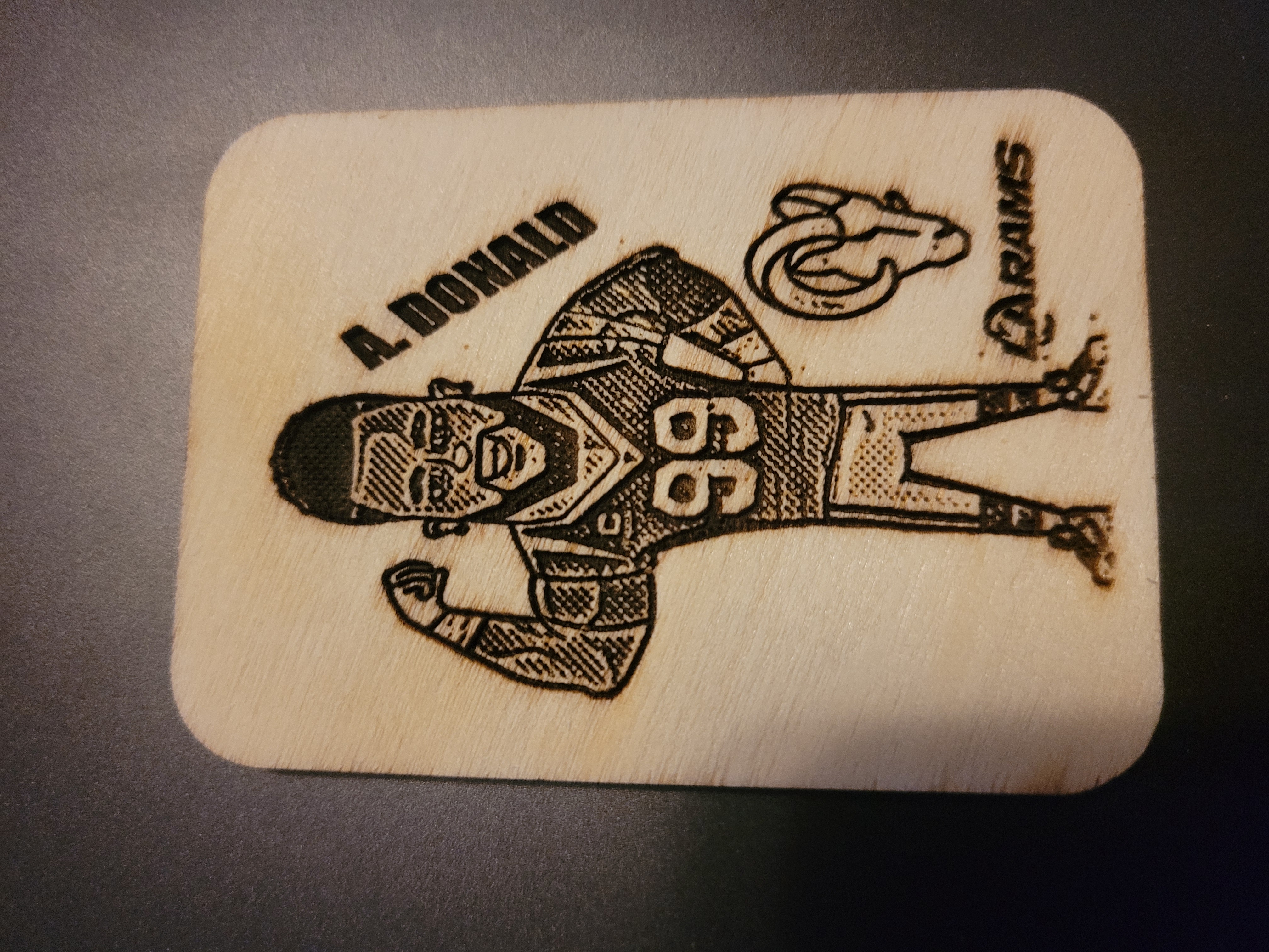 Engraved Wood Trading Cards – Custom Request