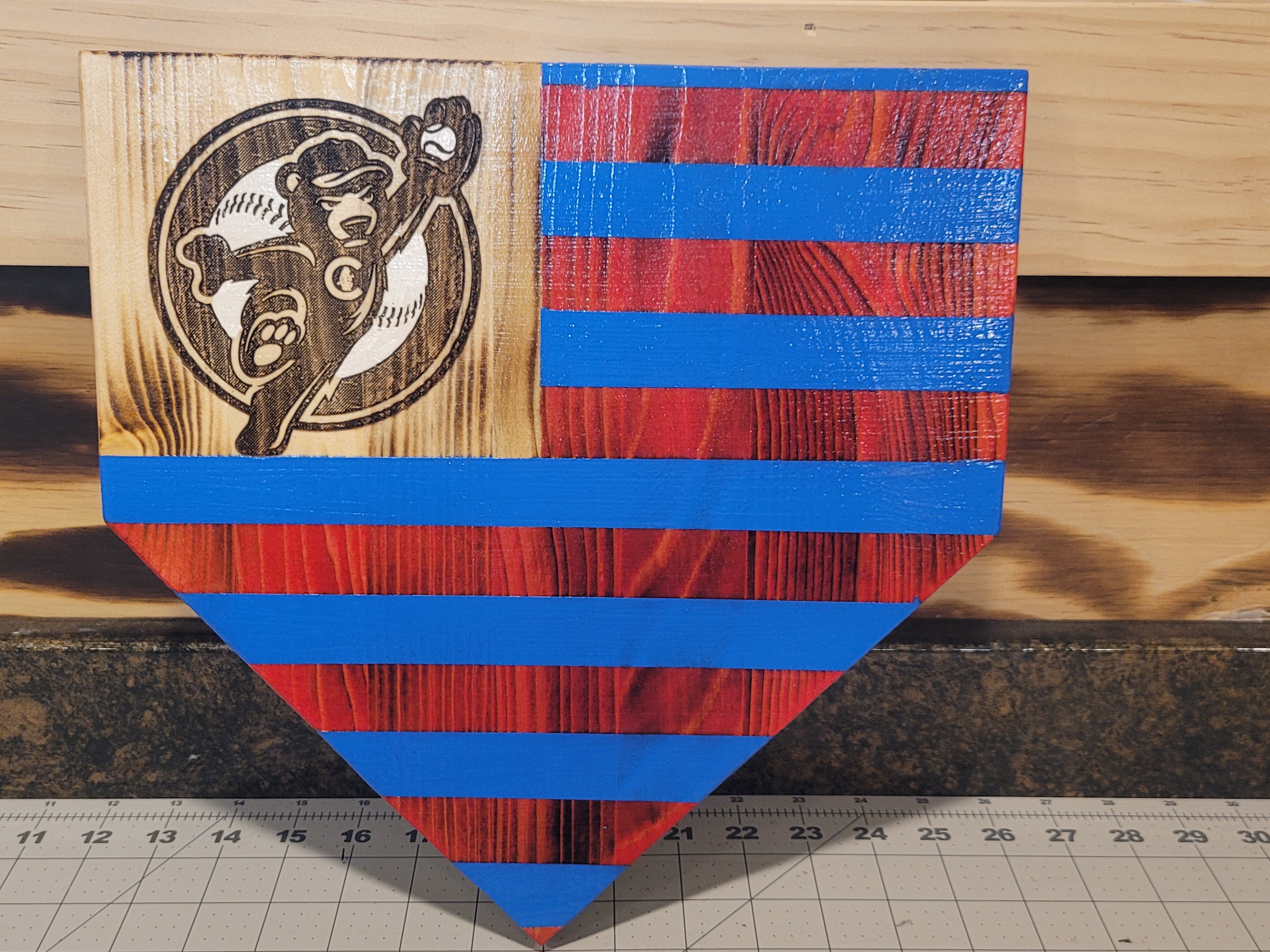 Engraved Wooden MLB Home Plates