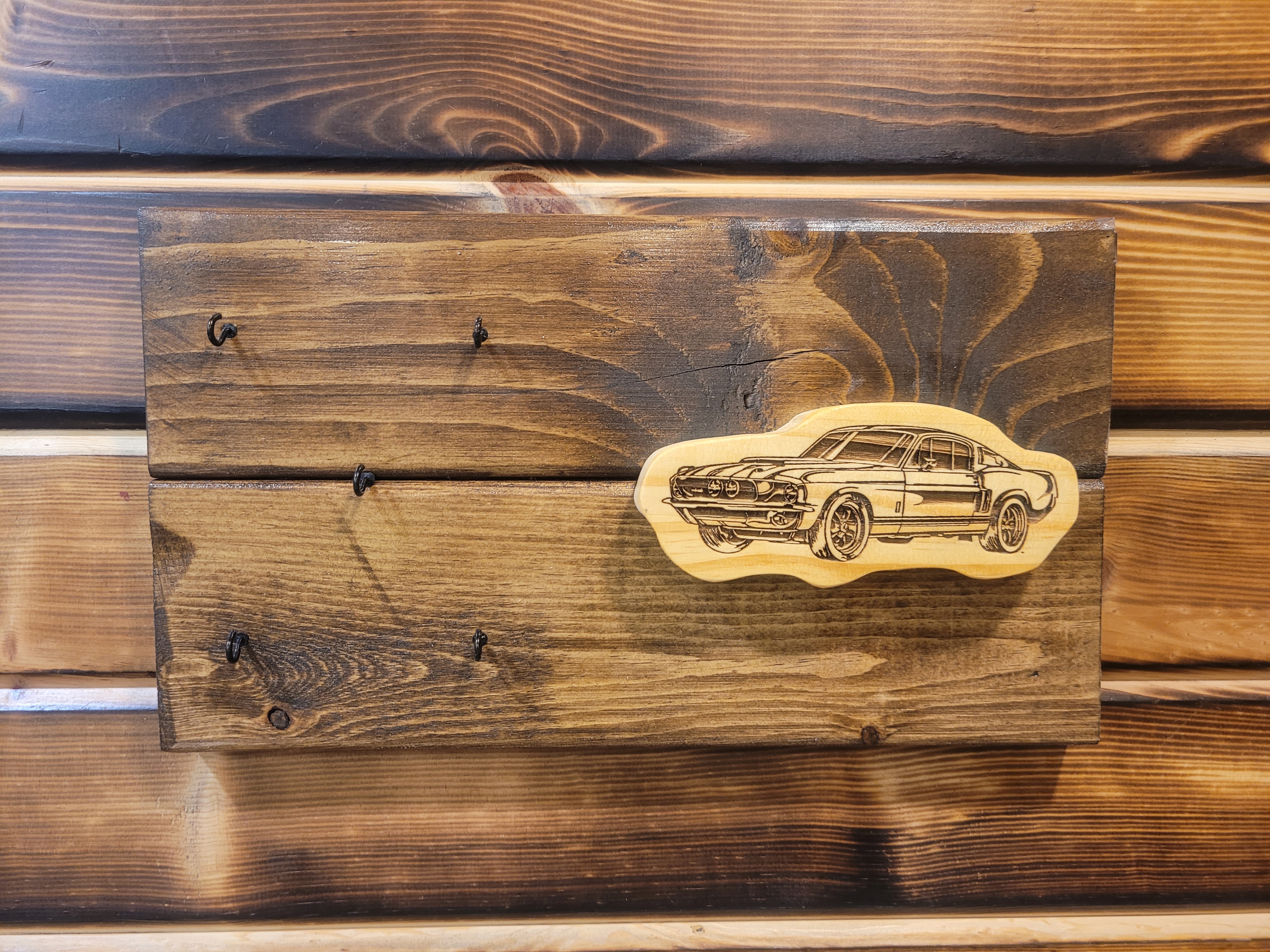 Engraved Wall Hanging Key Holder