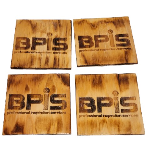 Custom Wooden Drink Coaster Sets (Set of 4)