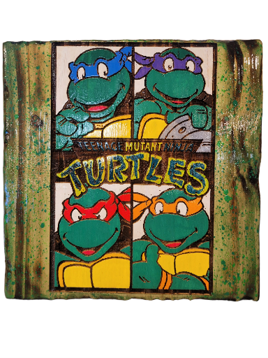 Ninja Turtles 12"x12" Wall Display