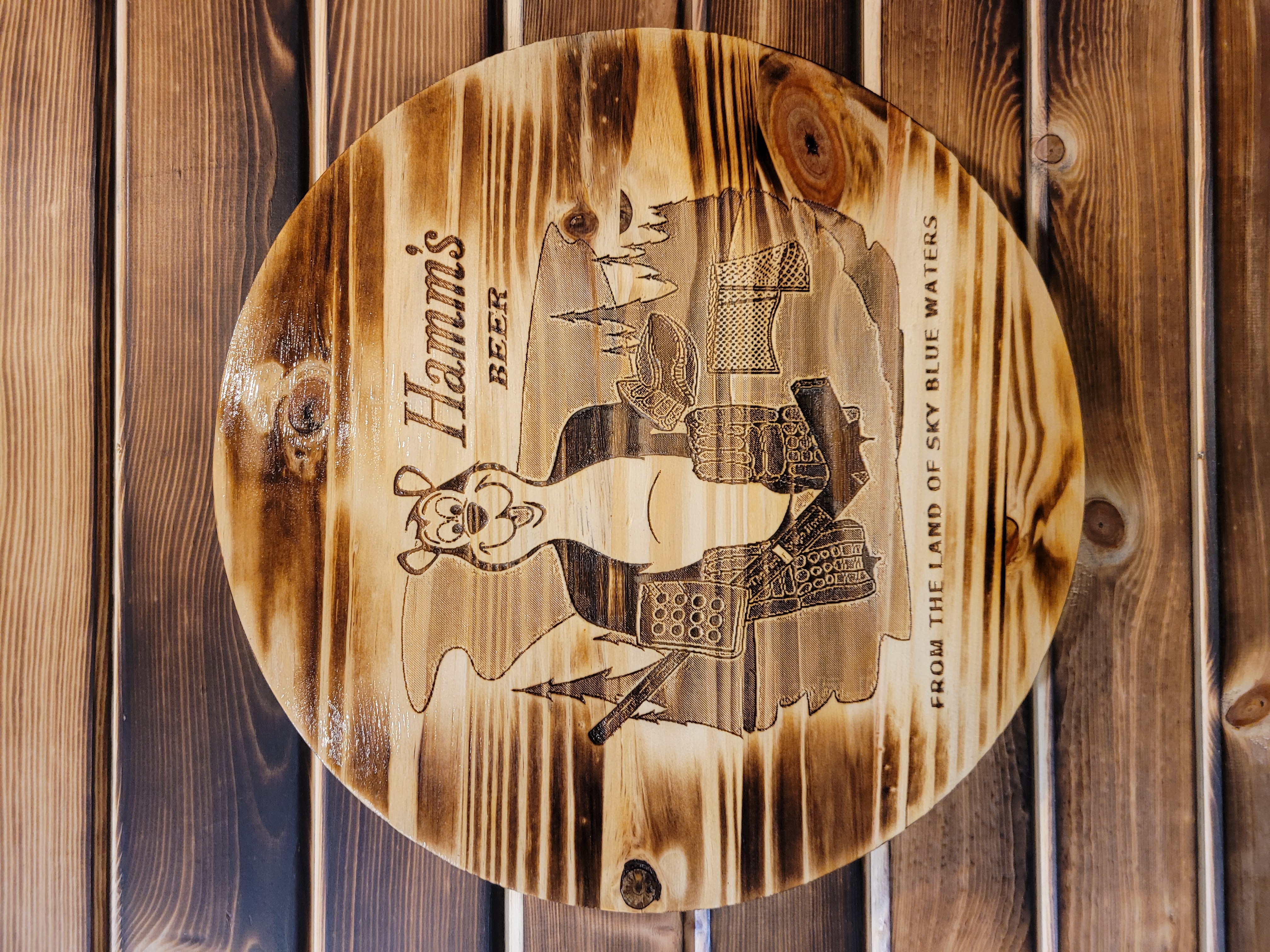 12" Wood Barrel Tops - Alcohol & Drinking