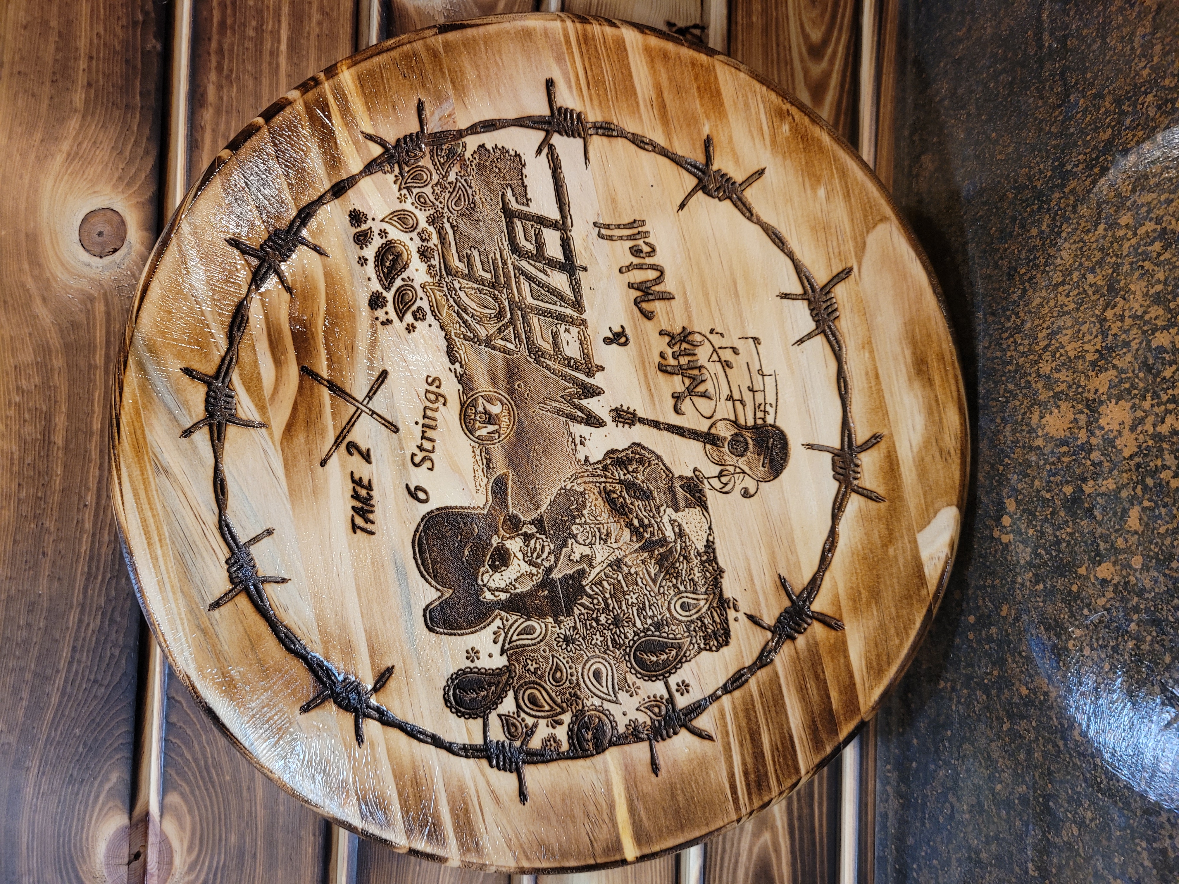 24" Wood Barrel Tops - Custom Request