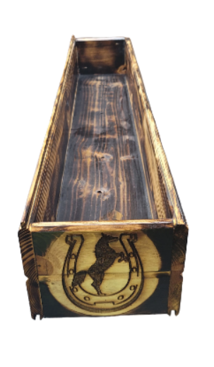 Engraved Wood Planters