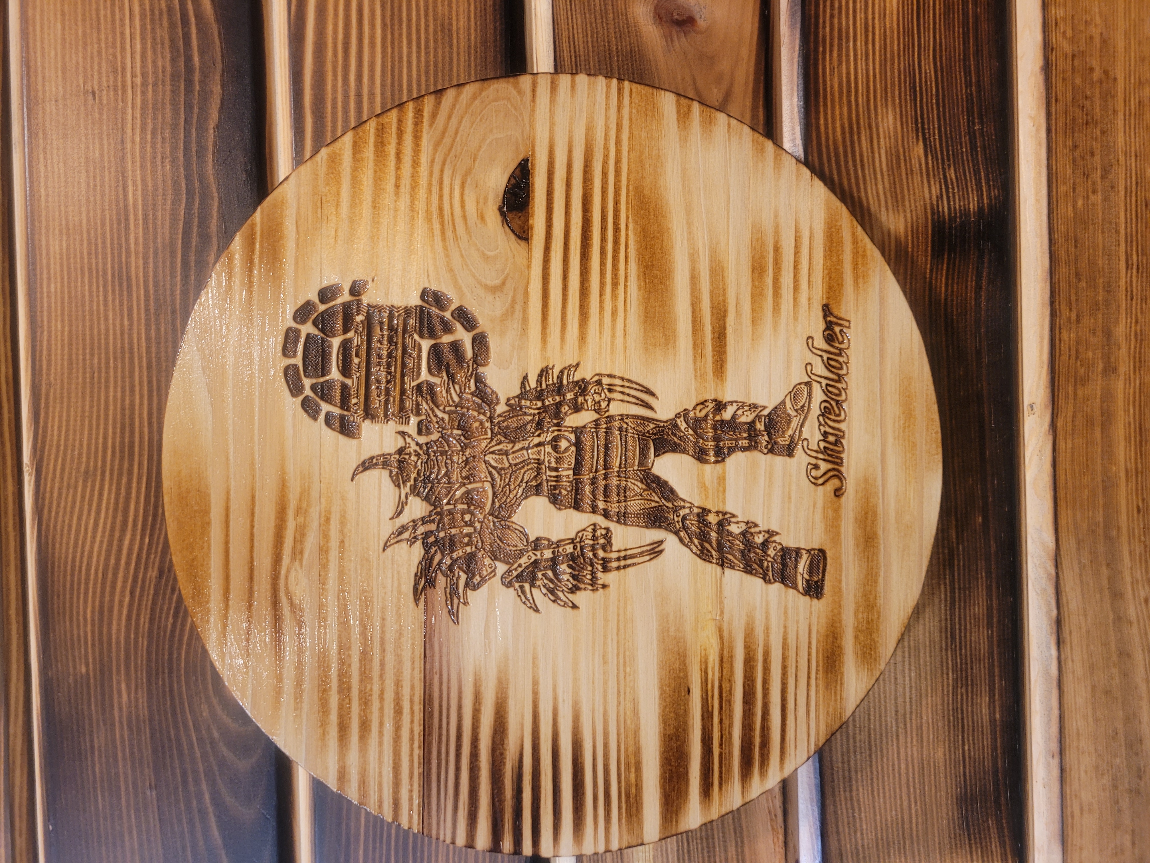 Wood Barrel Tops - Ninja Turtles