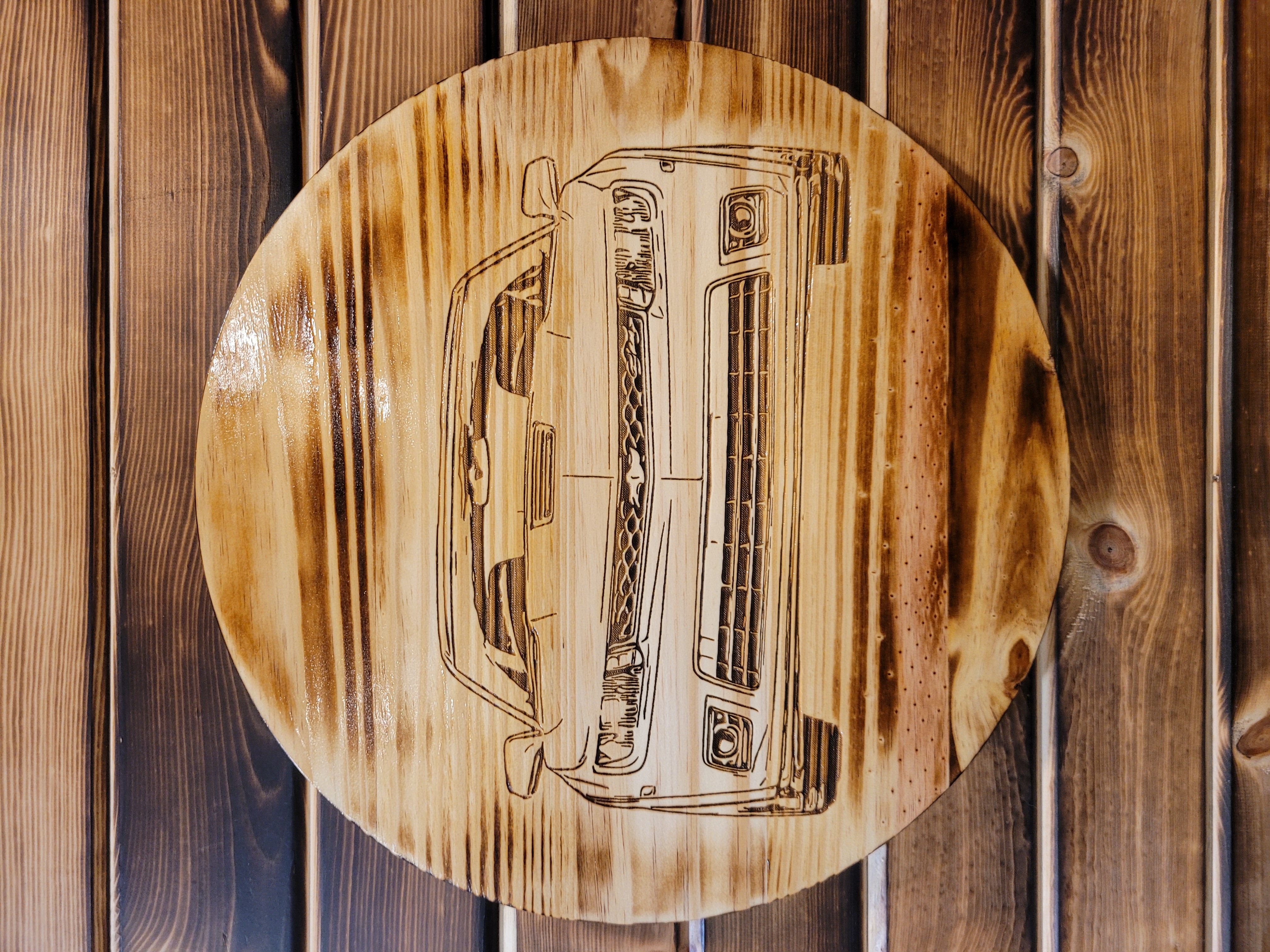 15" Wood Barrel Tops - Cars & Trucks