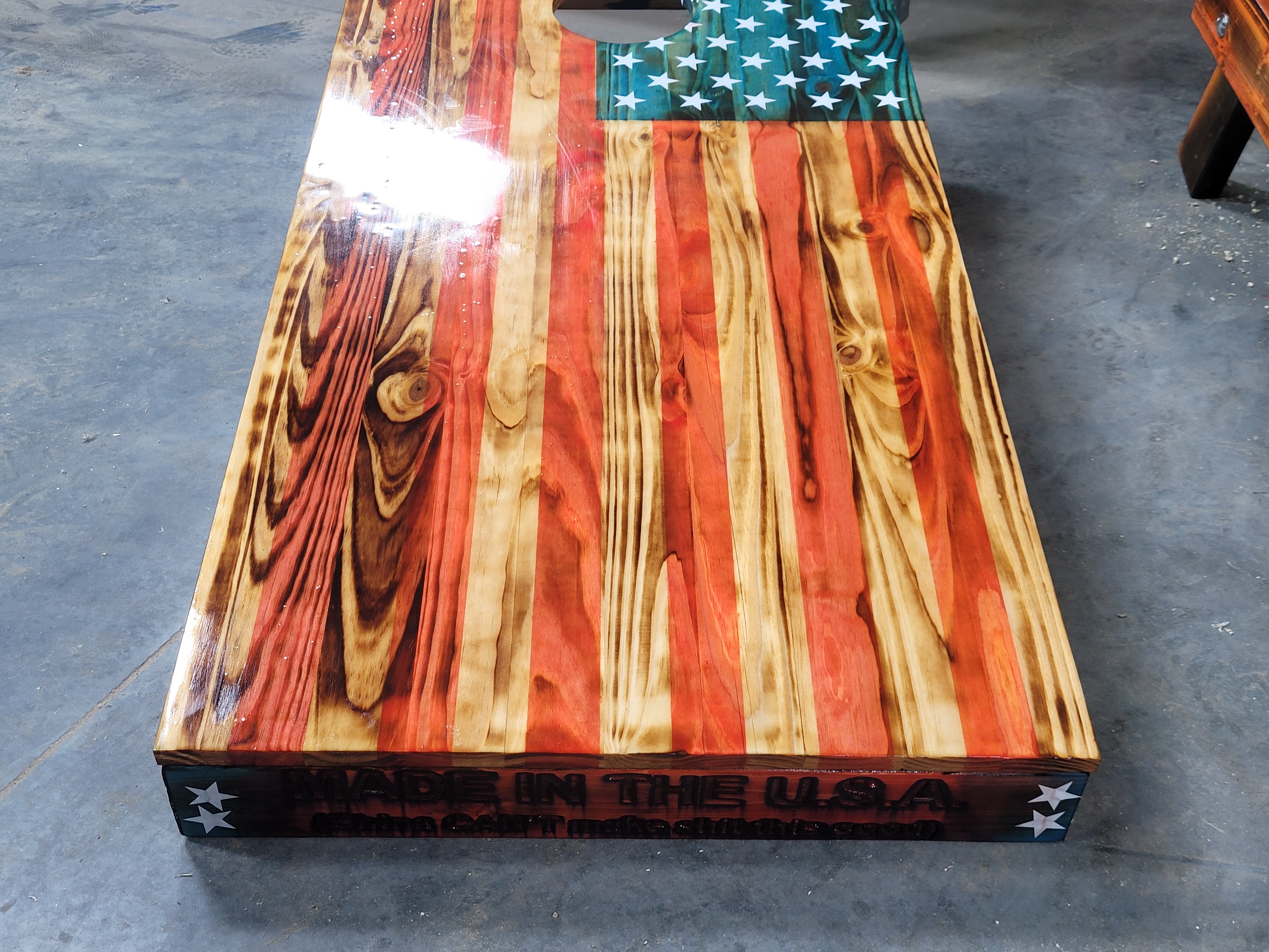 Cornhole Boards - American Flag Design