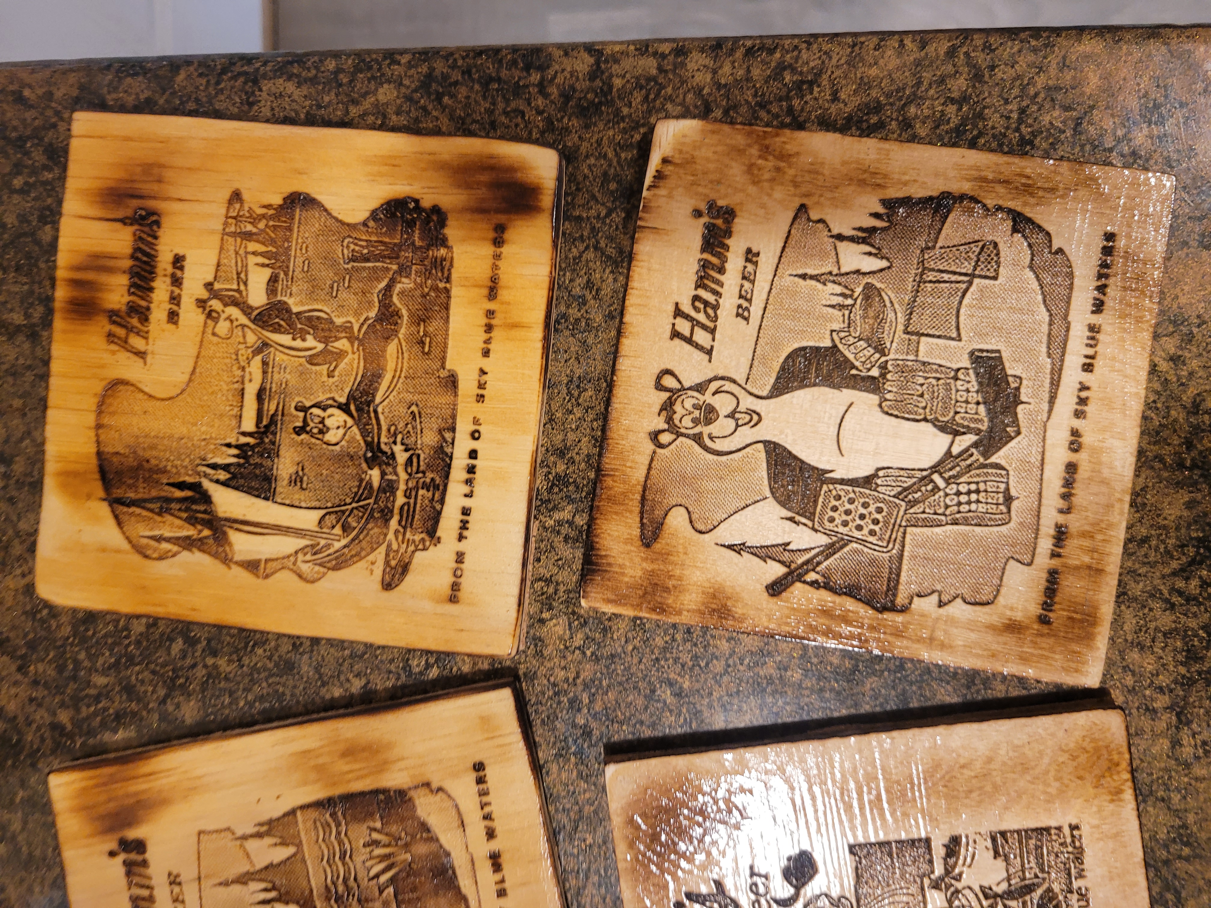 Wooden Drink Coaster Sets (Set of 4)