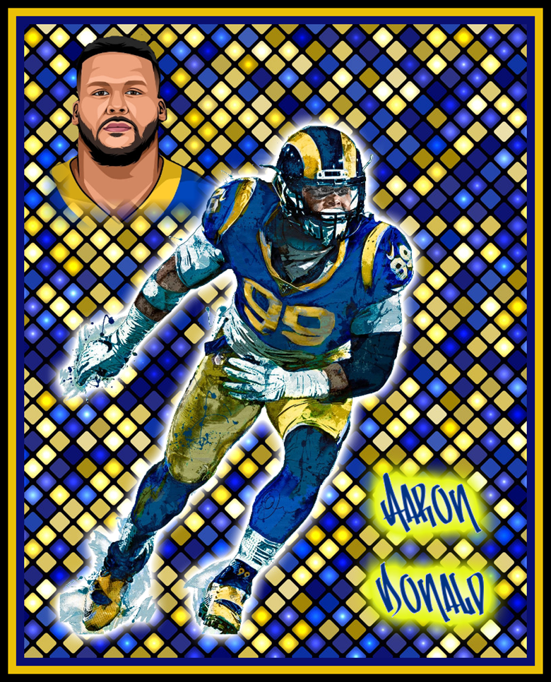 Custom NFL Trading Art Cards – 2022 Series (NFC Player Singles)