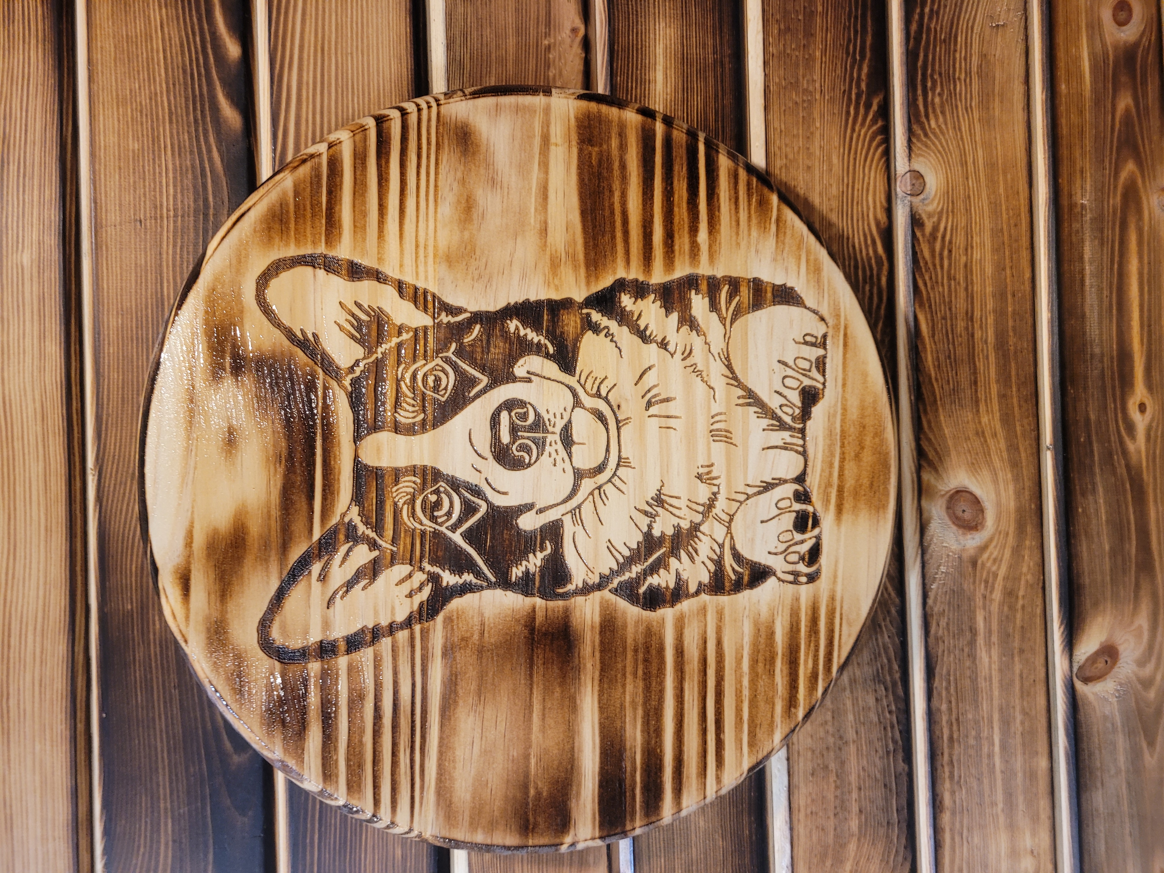 24" Wood Barrel Tops - Dogs & Cats