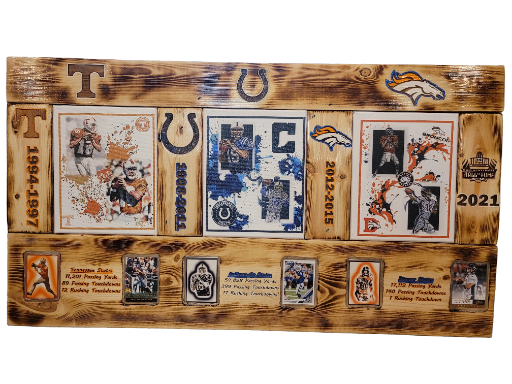 Peyton Manning Custom Wall Display