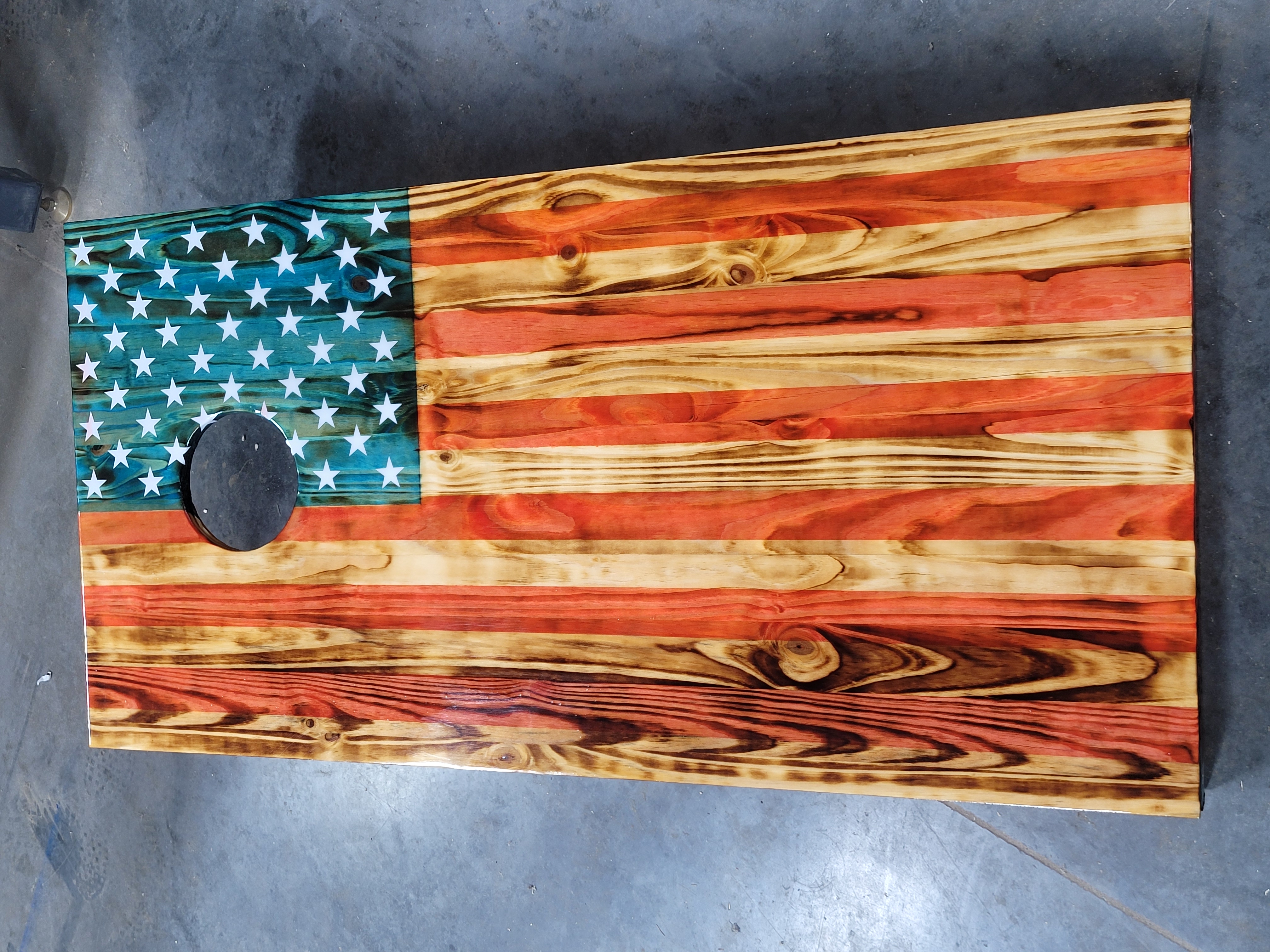 Cornhole Boards - American Flag Design