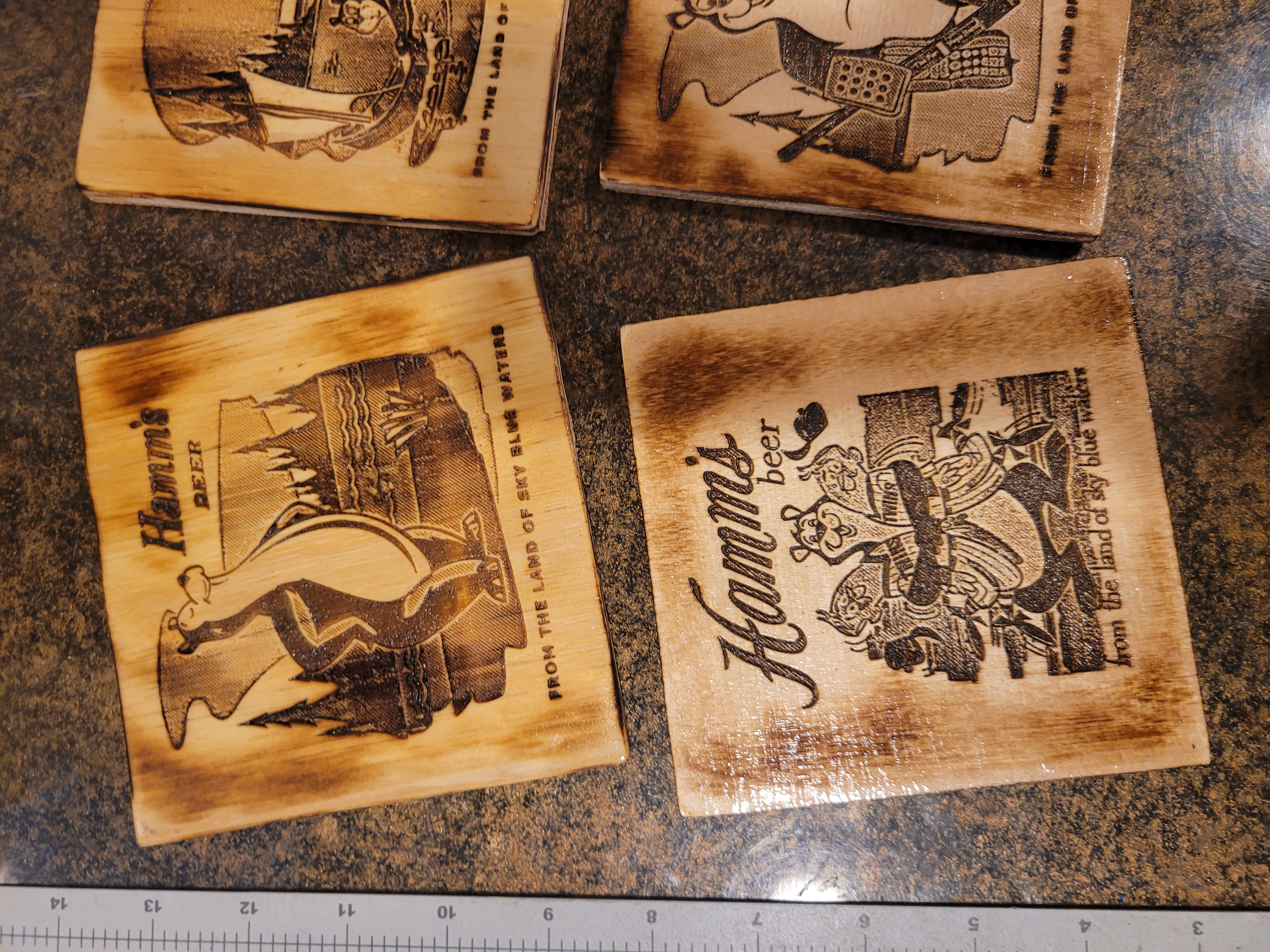 Wooden Drink Coaster Sets (Set of 4)