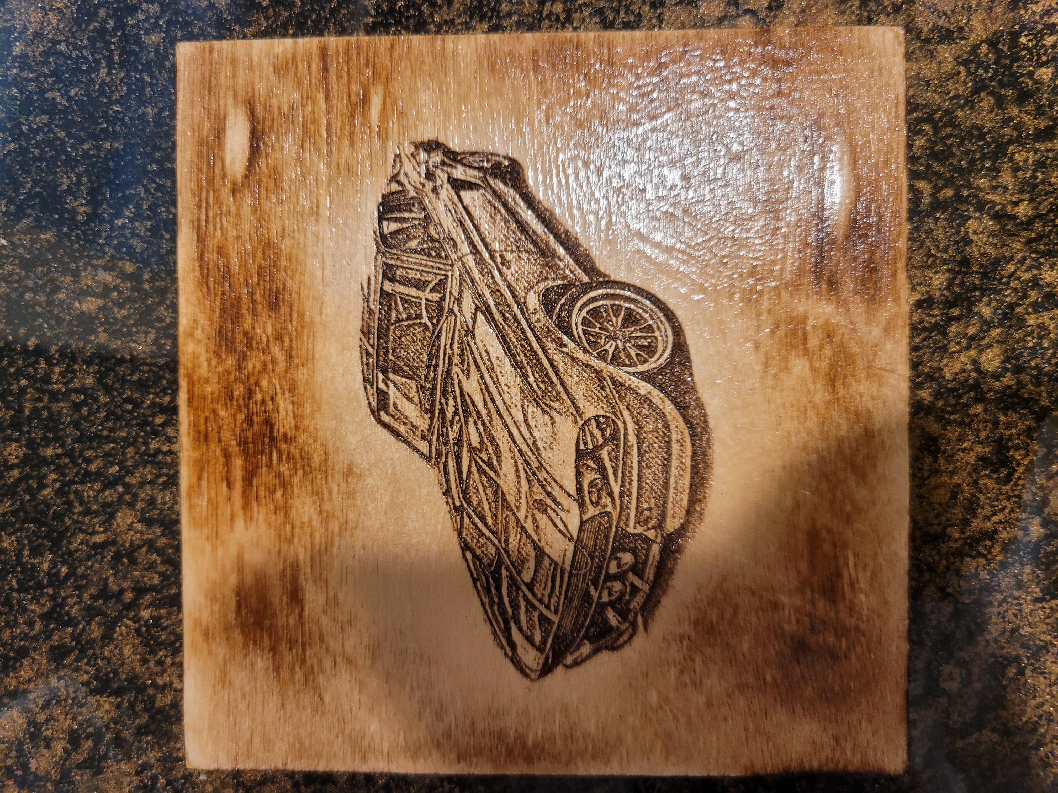 Wooden Drink Coaster (Cars & Trucks)