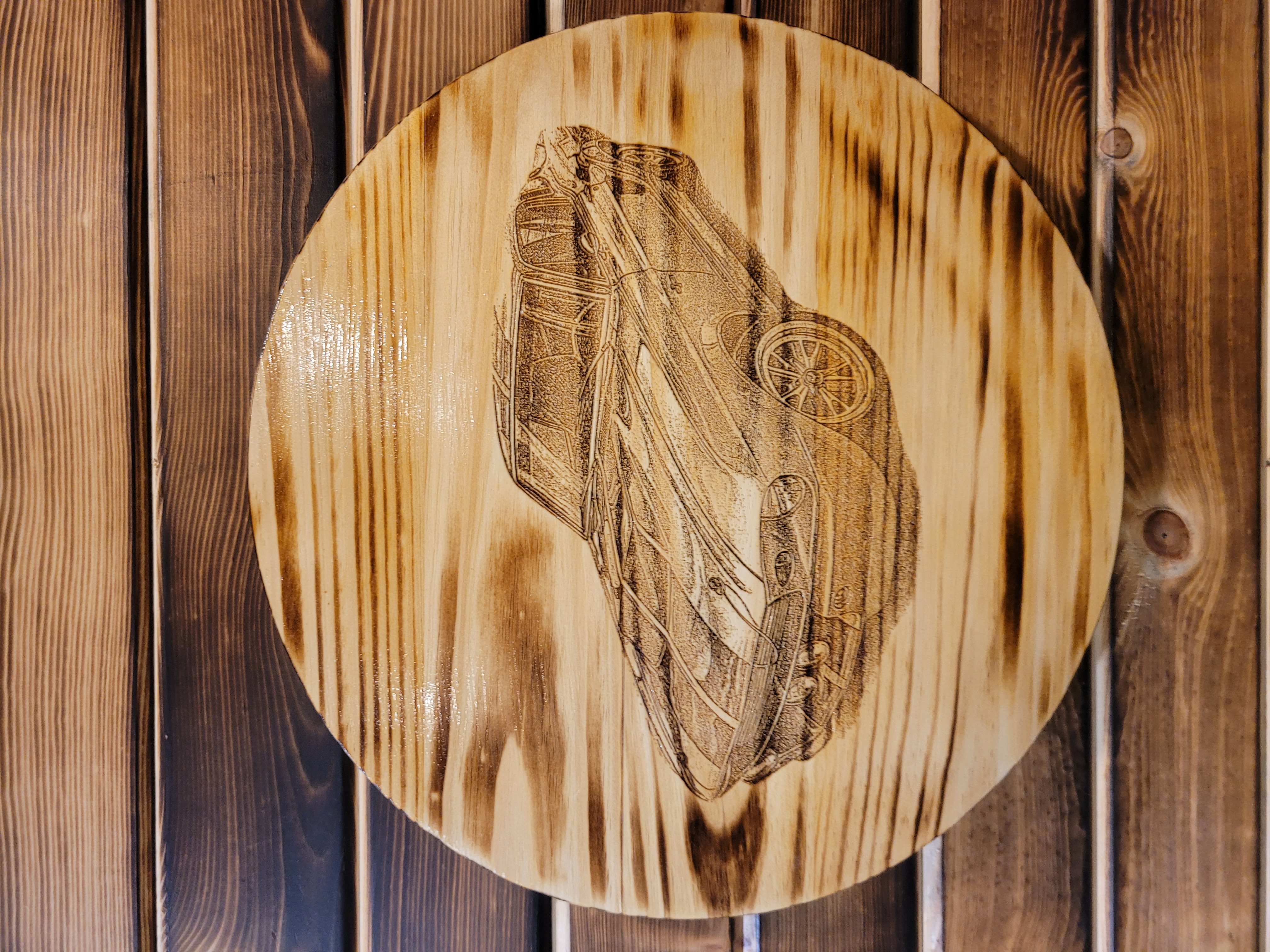 36" Wood Barrel Tops - Cars & Trucks