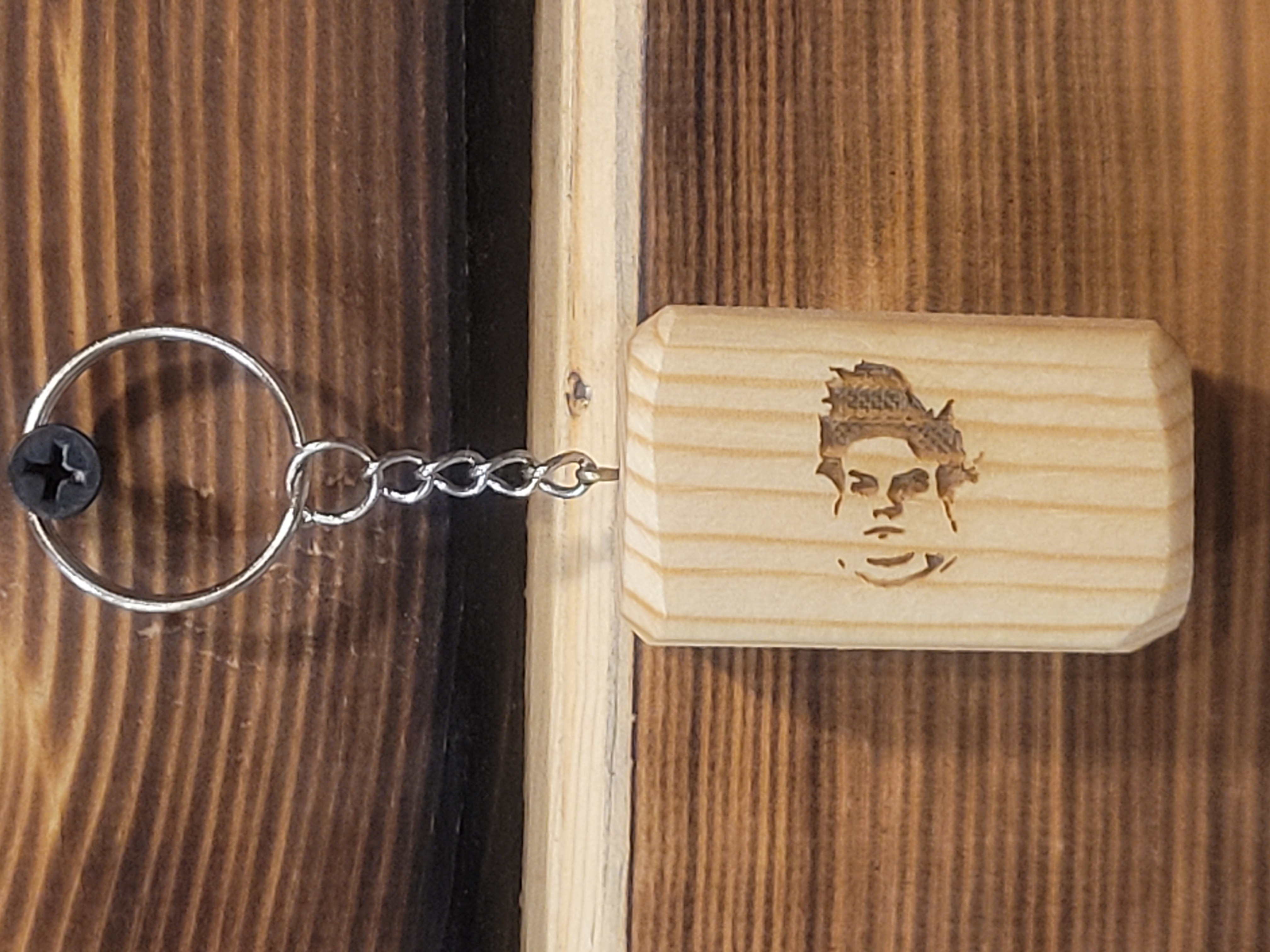 Engraved Wood Keychains