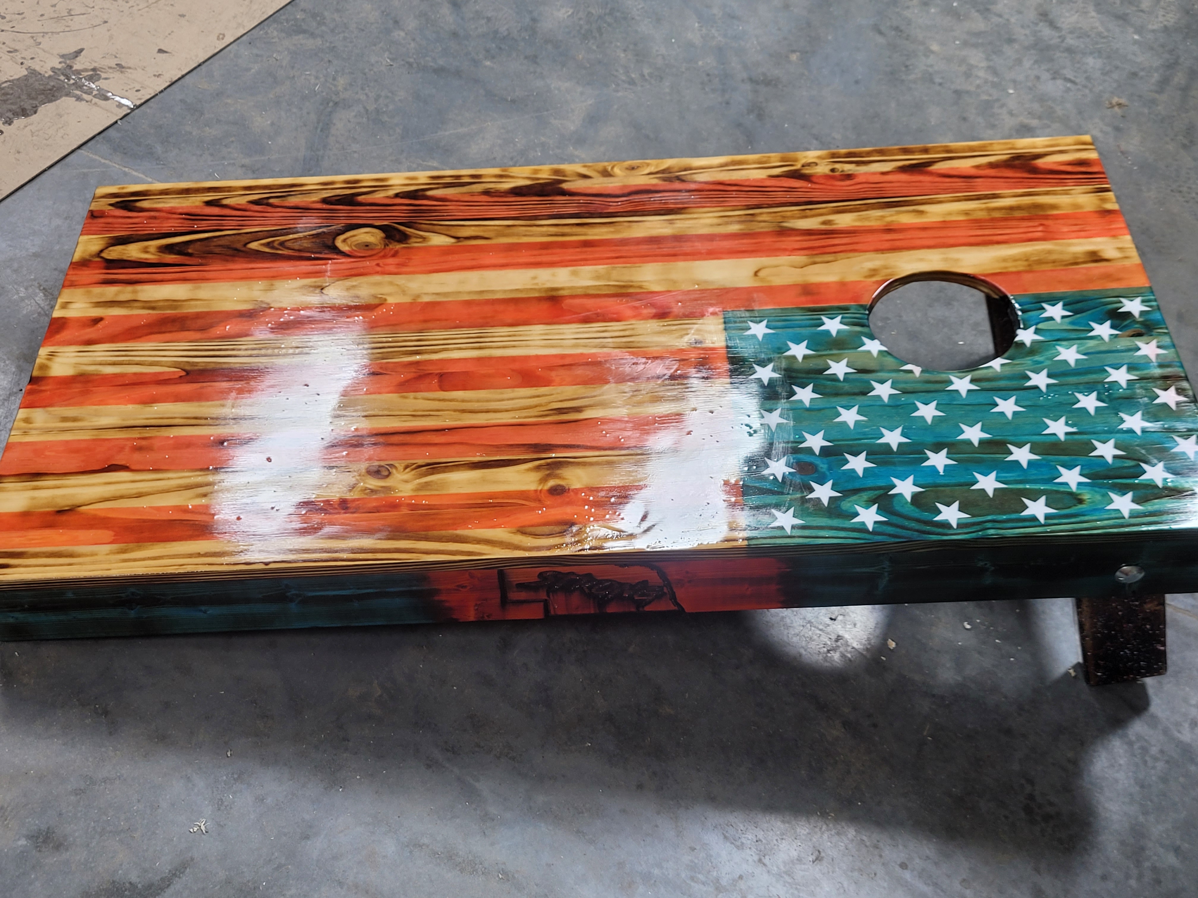 Cornhole Boards - American Flag Design