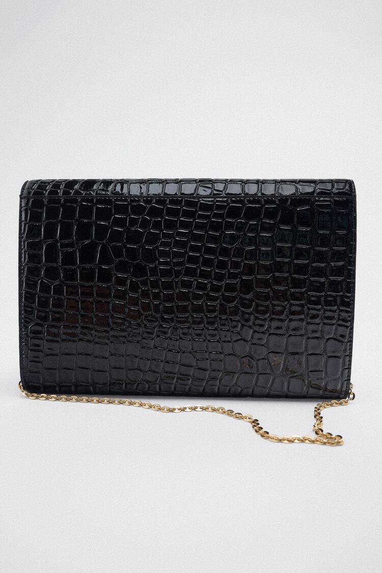 MOCK CROC MAXI CLUTCH BAG