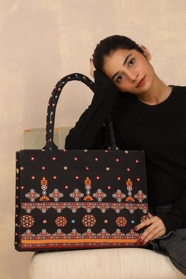 Zara - Original Canvas Bag-Black-029