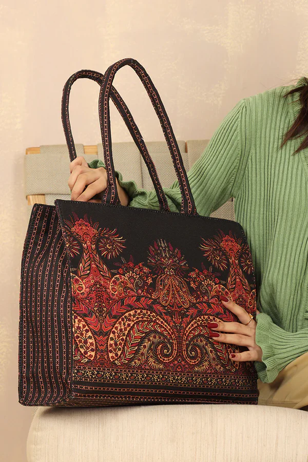 Zara - Original Canvas Bag-Black-025