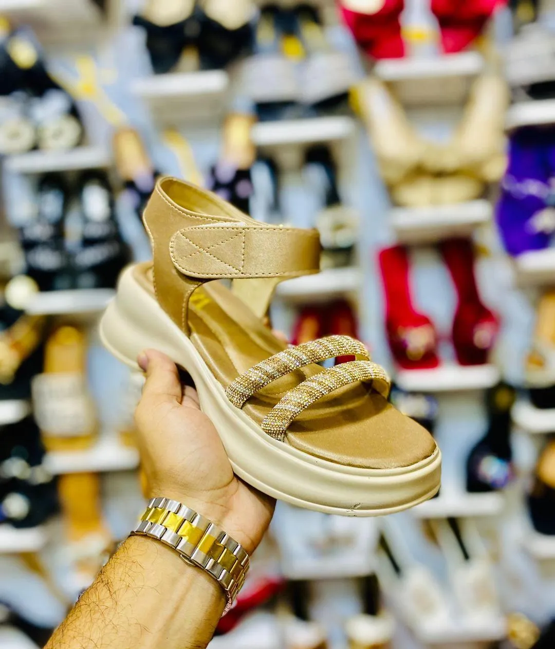 Gold Platform Sandals