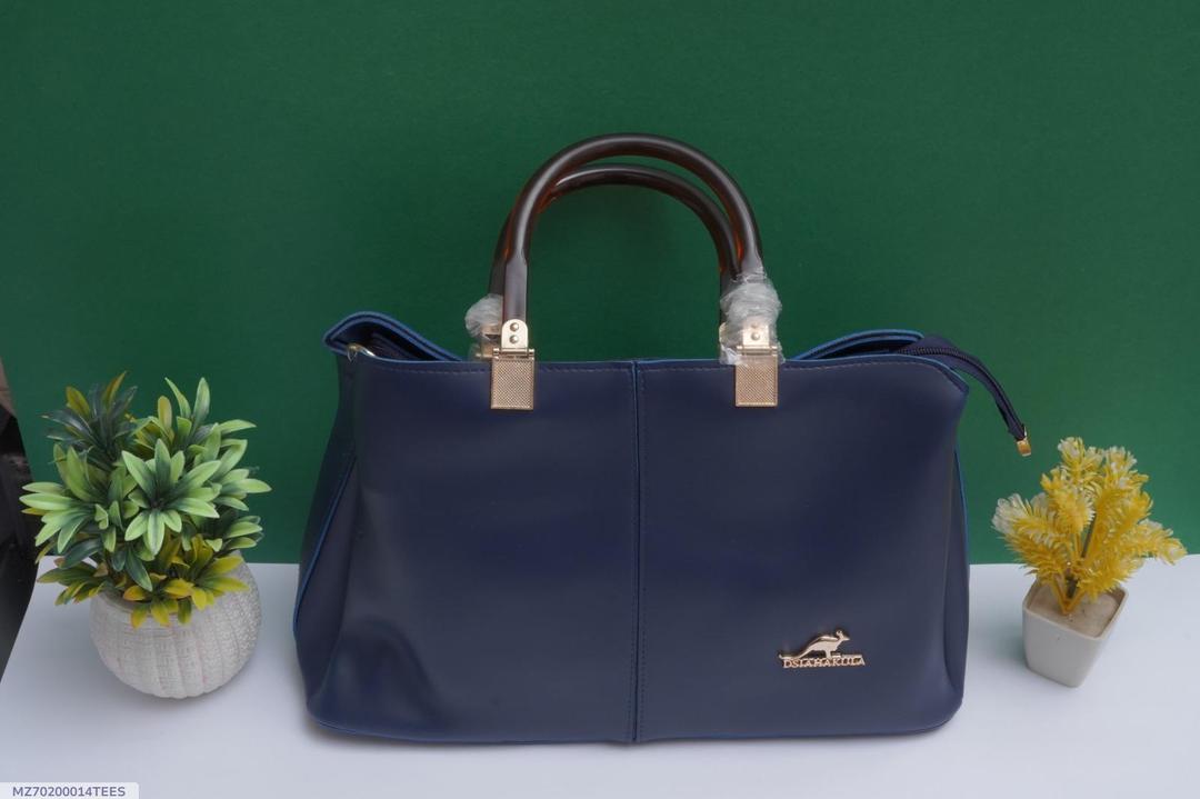 Elegant Navy Blue Handbag