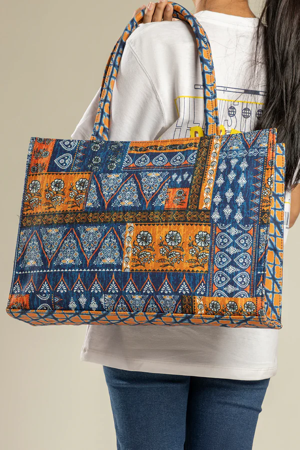 Original Canvas Bag-Blue/yellow