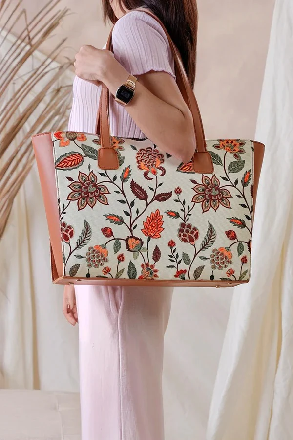 Zara - Original Canvas Bag-Brown-017
