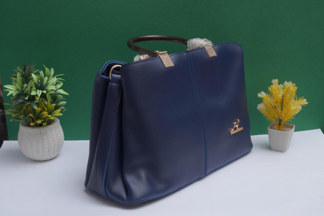 Elegant Navy Blue Handbag
