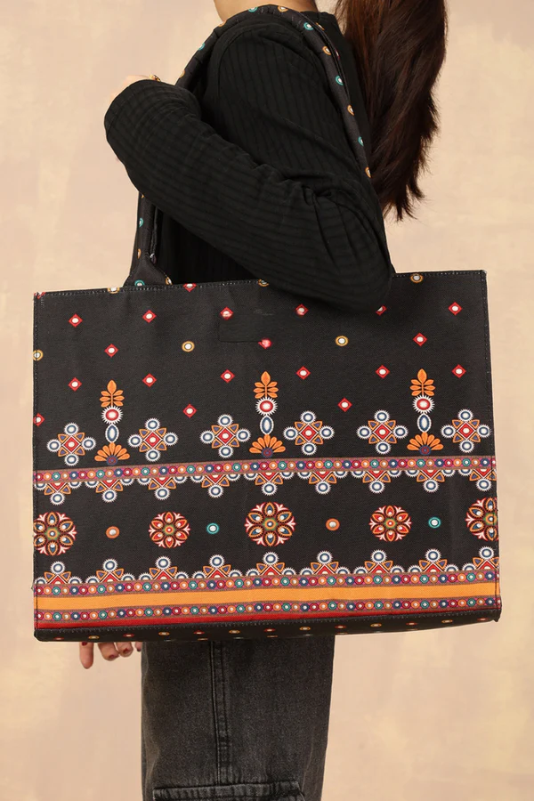 Zara - Original Canvas Bag-Black-029