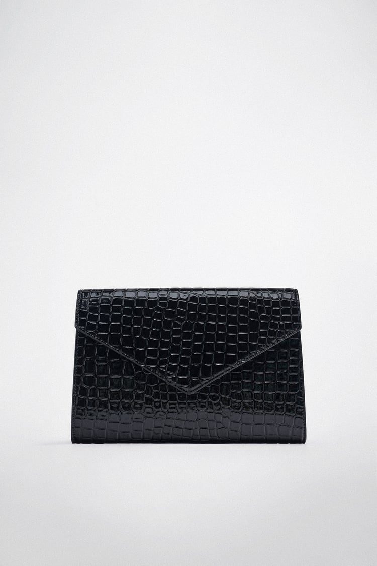 MOCK CROC MAXI CLUTCH BAG