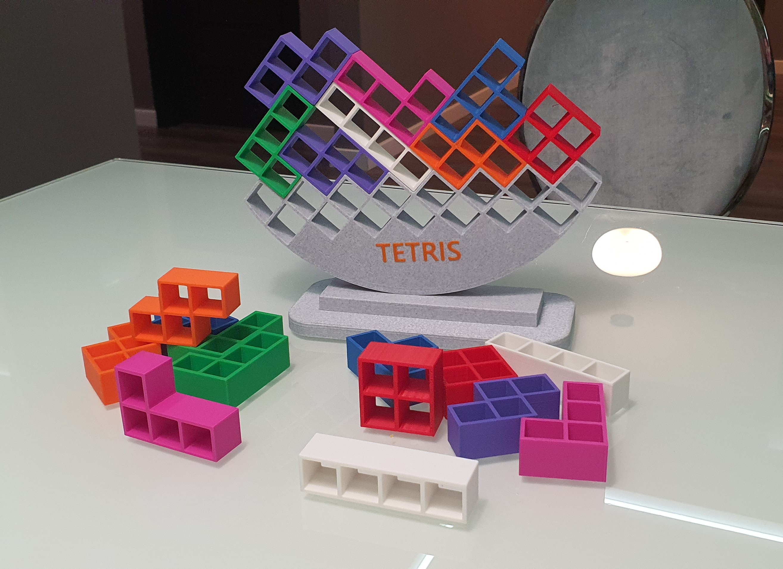 Tetris-Shaped Modular Organizer Set