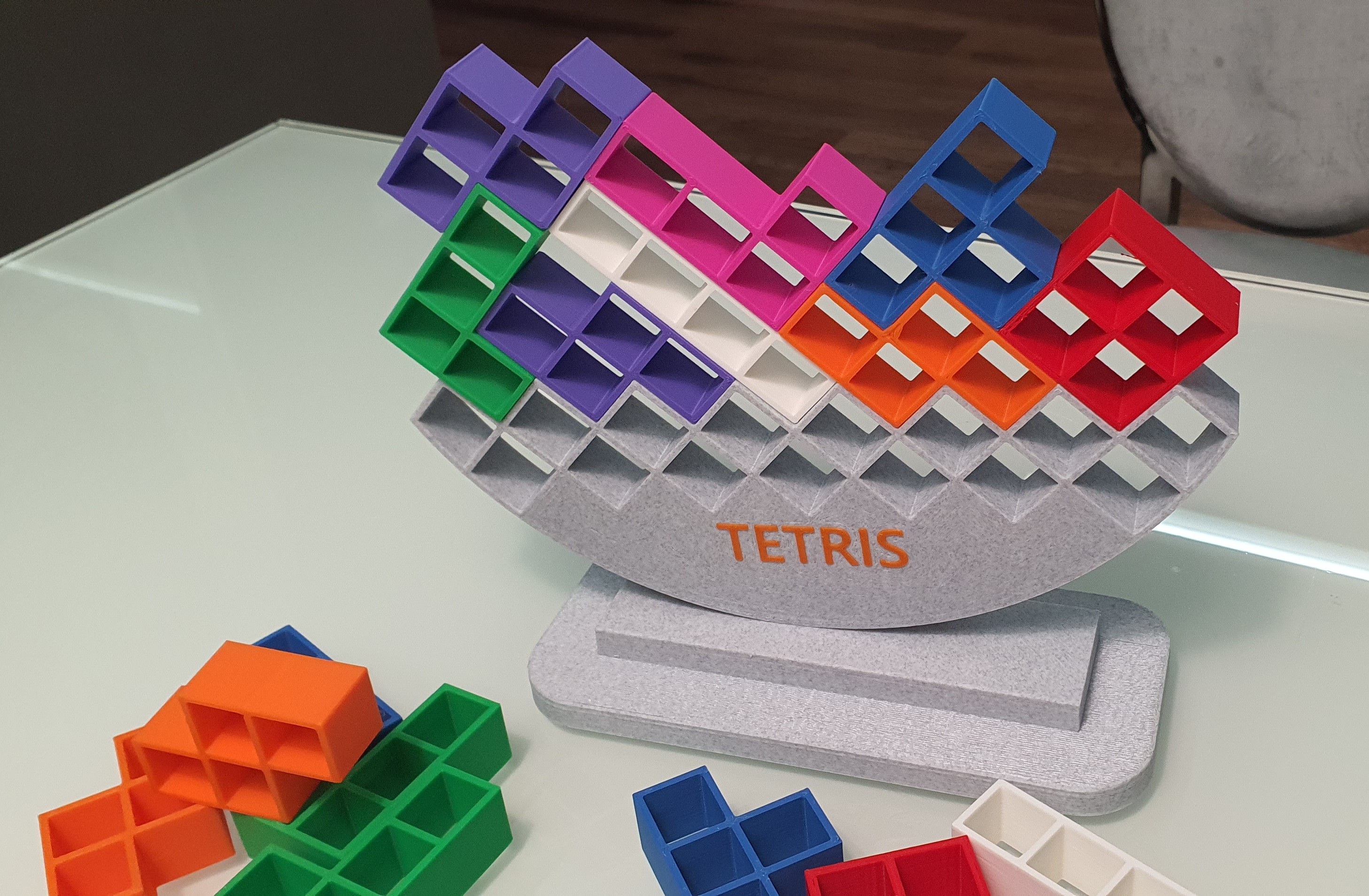 Tetris-Shaped Modular Organizer Set