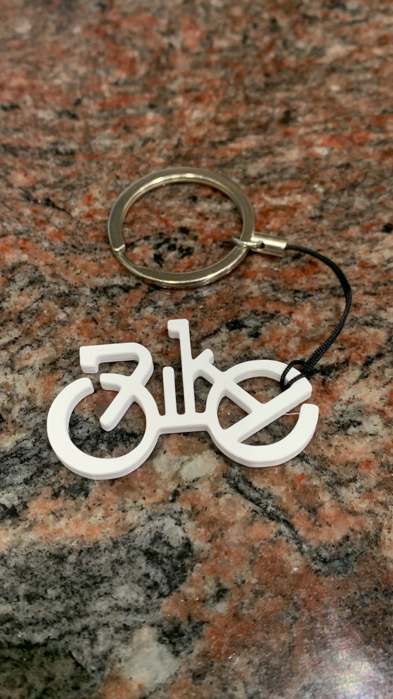 Bike Shaped Keychain