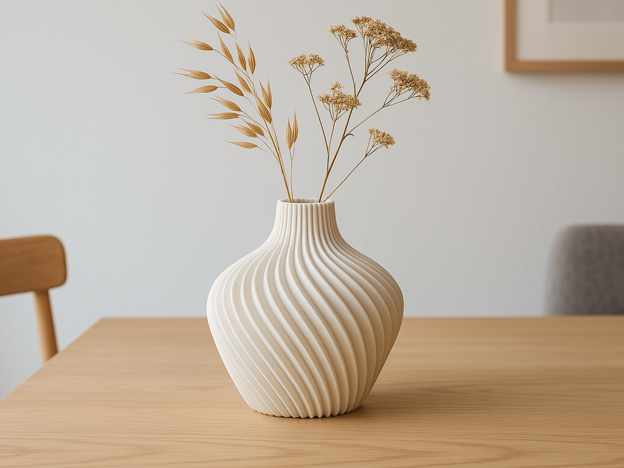 Ivory Swirl Vase ✨