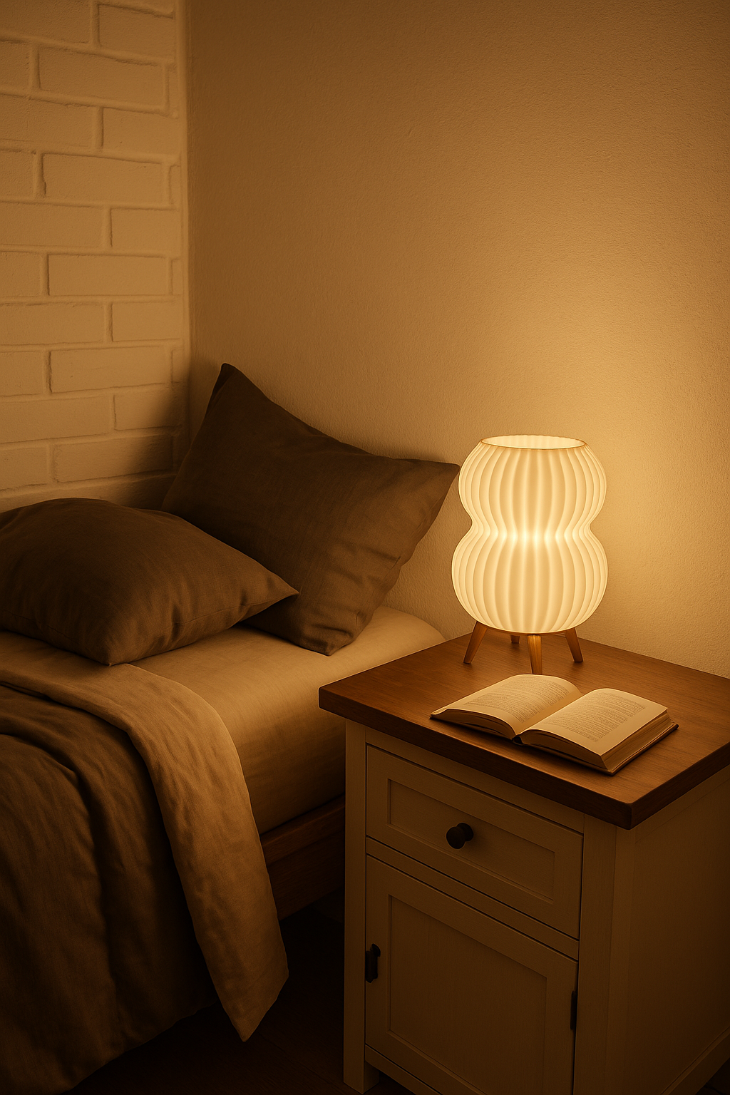 Modern Wavy Table Lamp