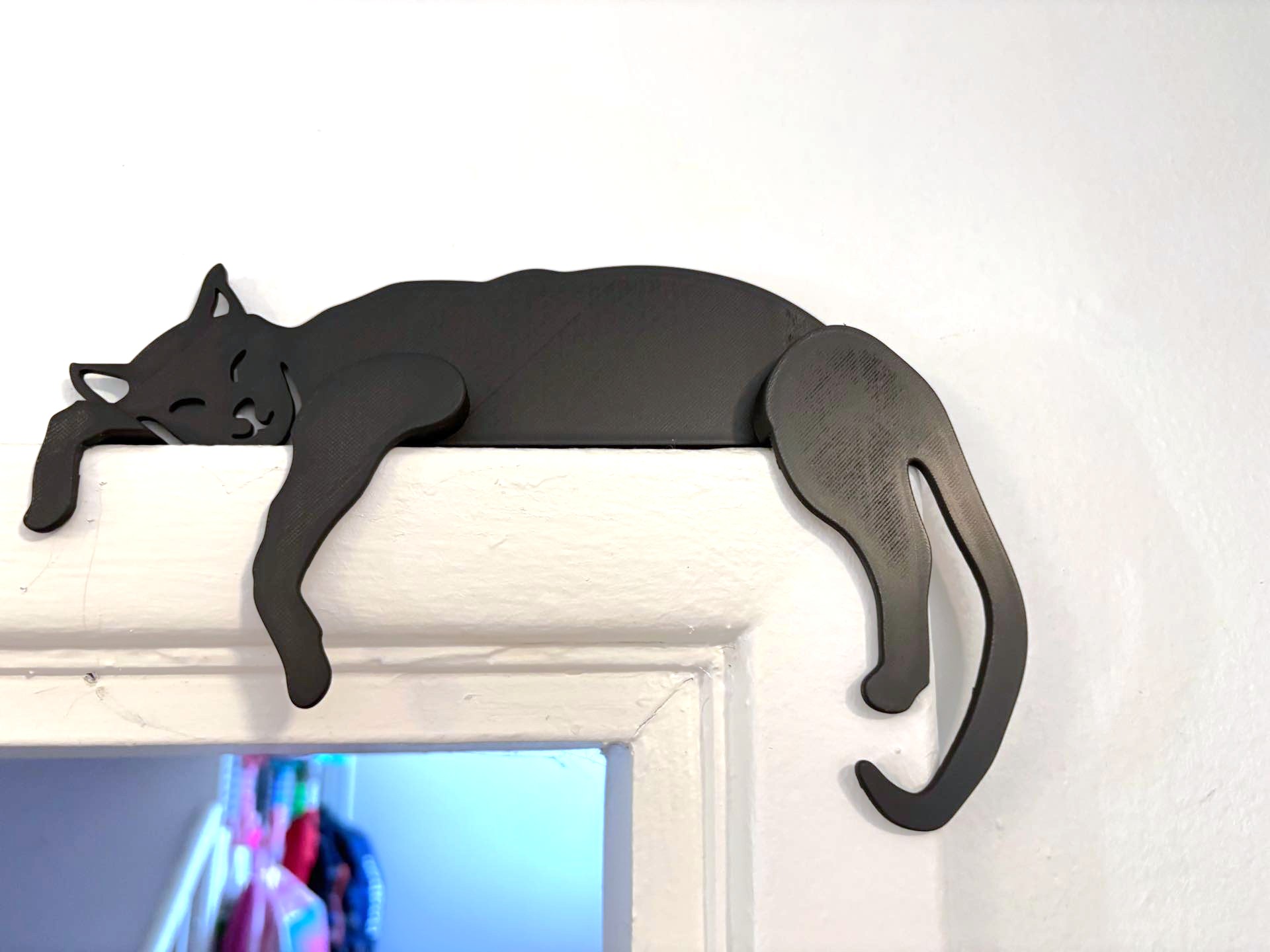 Sleeping Cat Shaped Door Topper