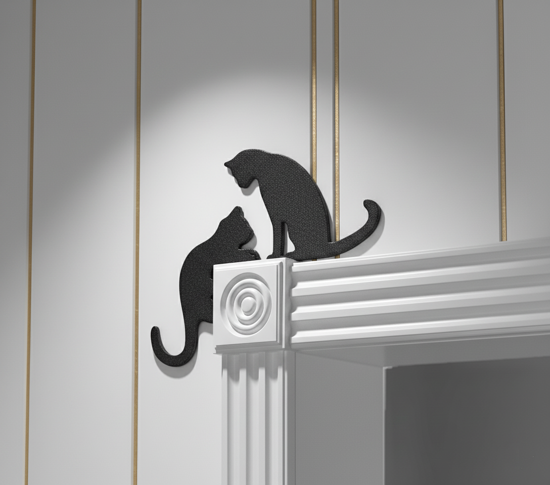 Decorative Cat Silhouette Wall Art 🐈