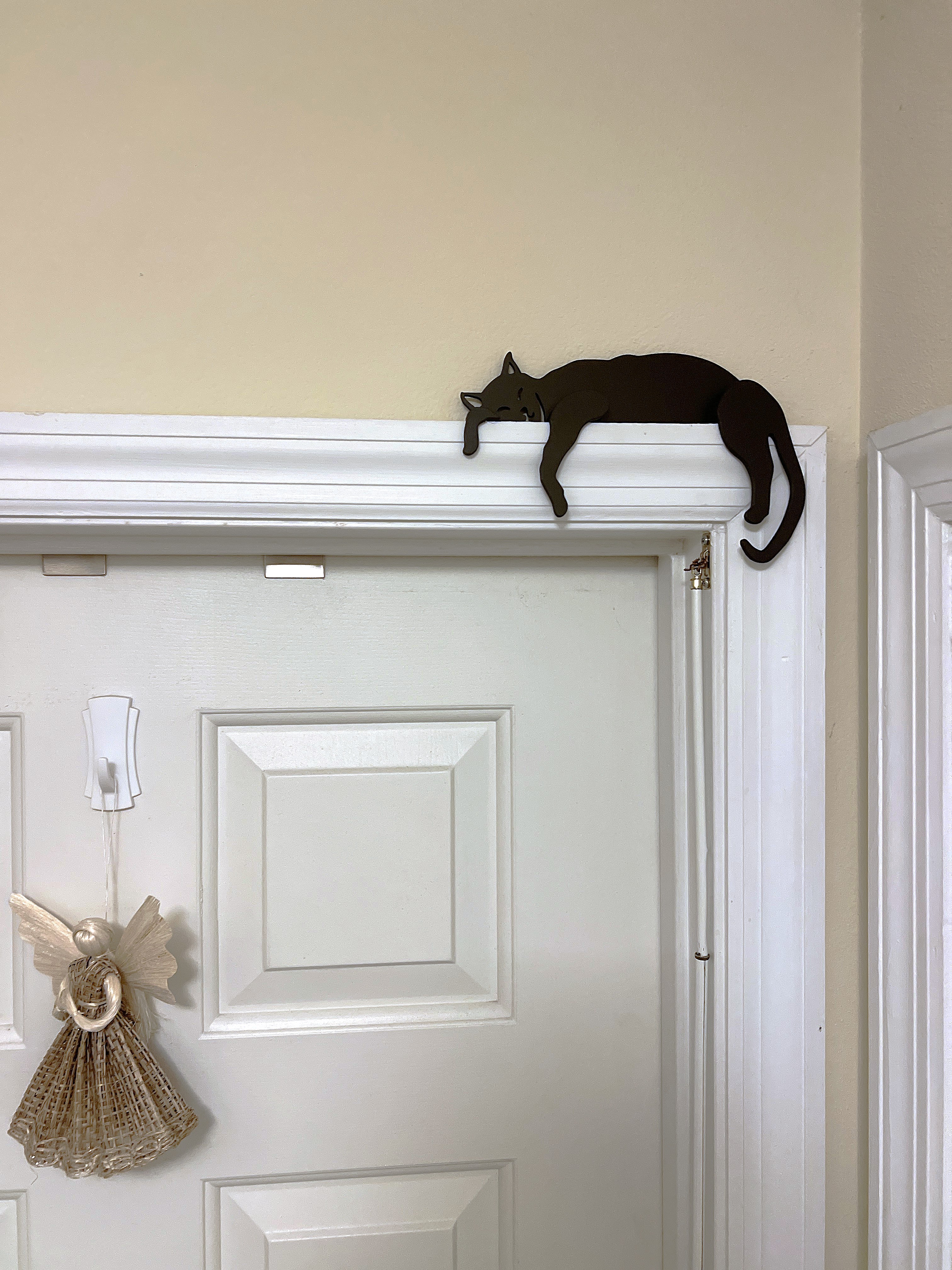 Sleeping Cat Shaped Door Topper