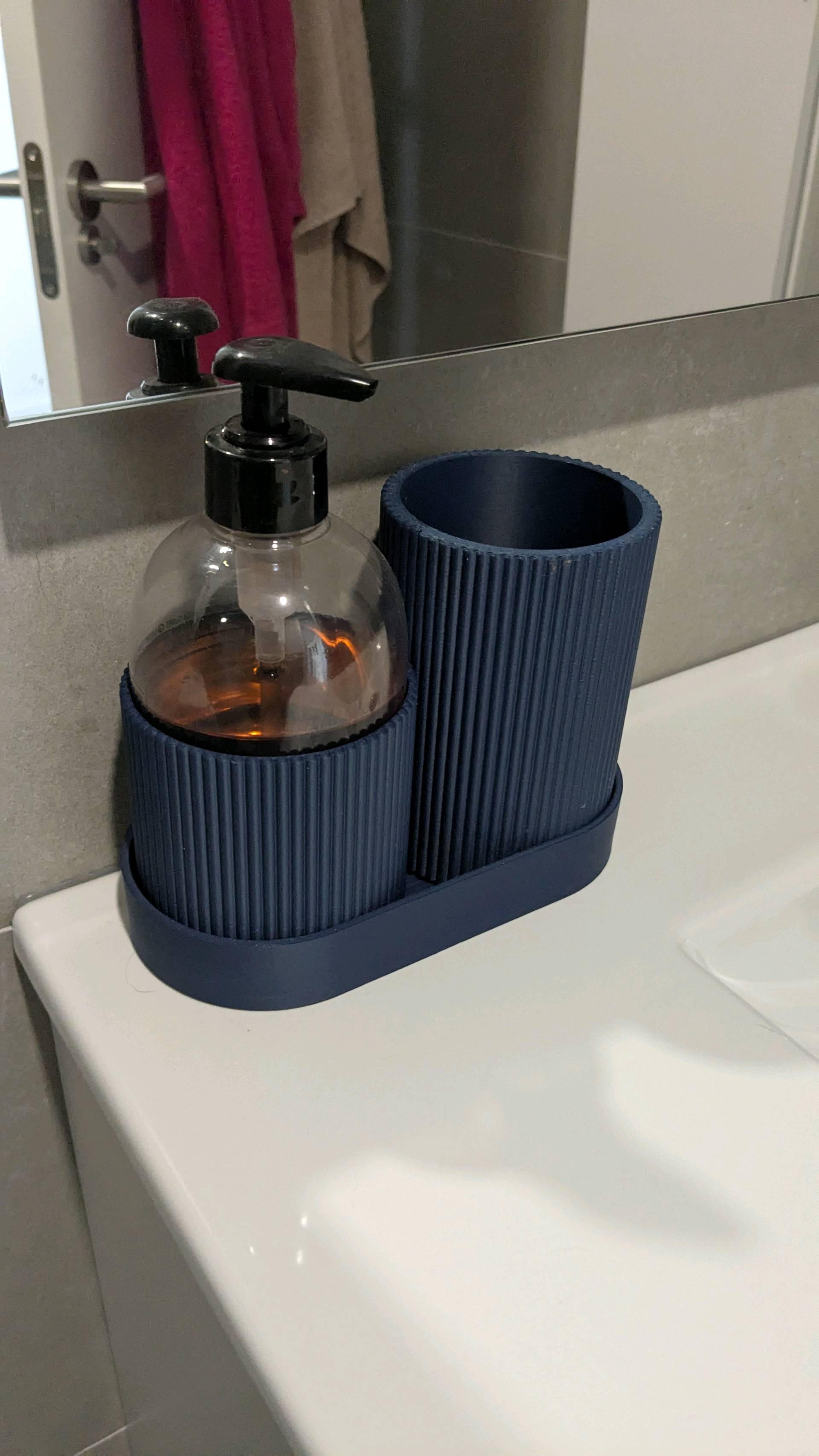 Modern Toothpaste and Brush Holder