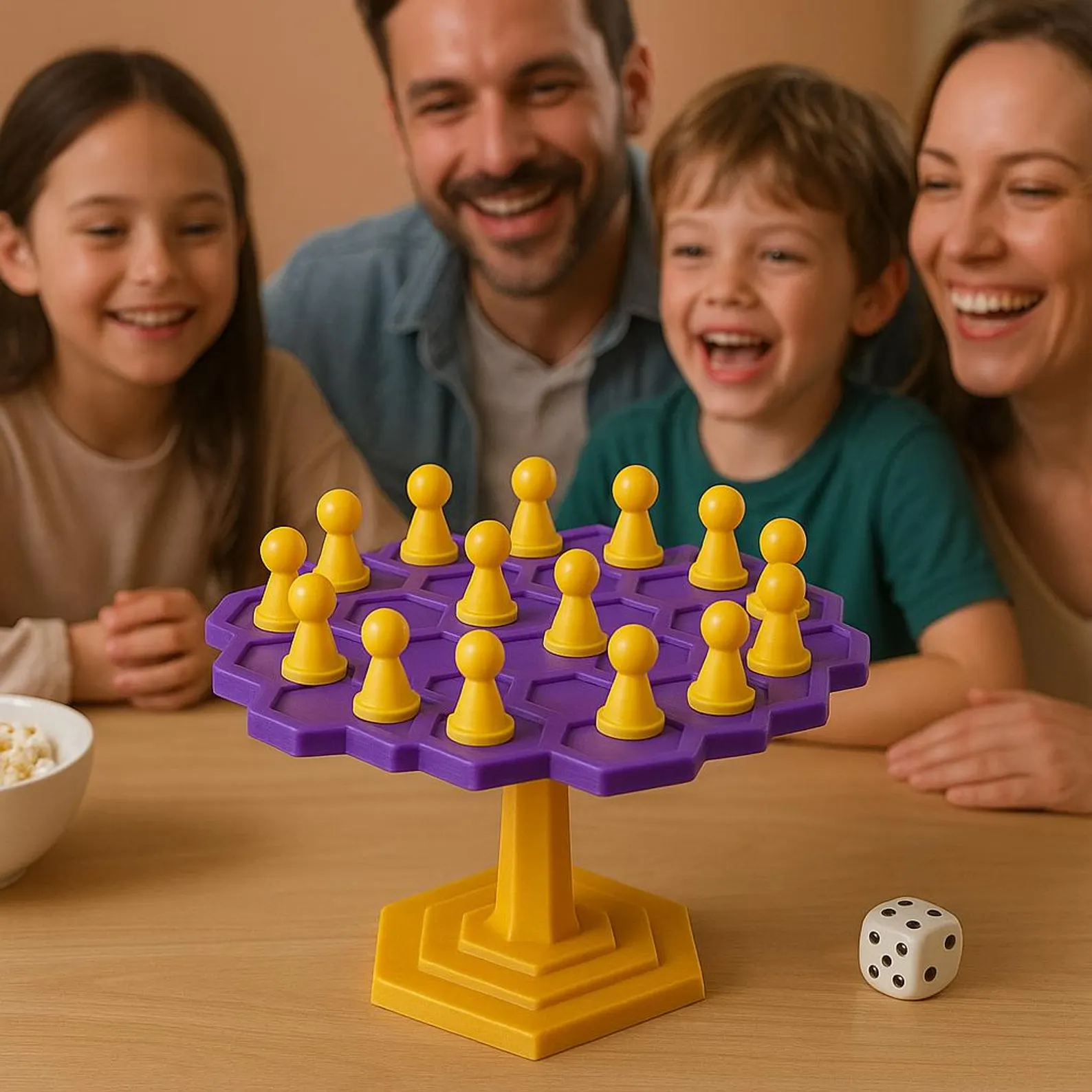 Balancing Pawns Family Board Game