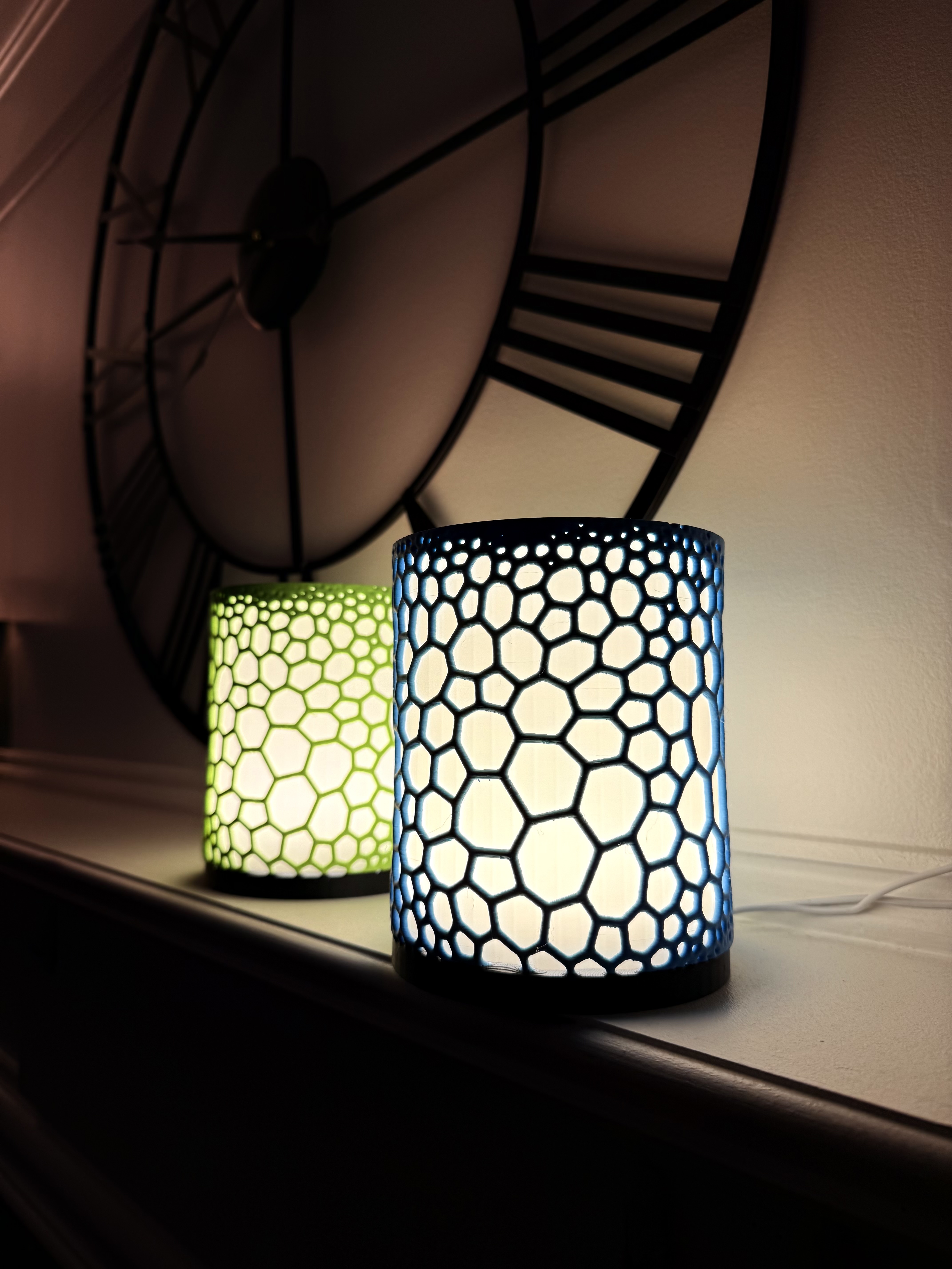 Hexagon Pattern LED Table Lamps