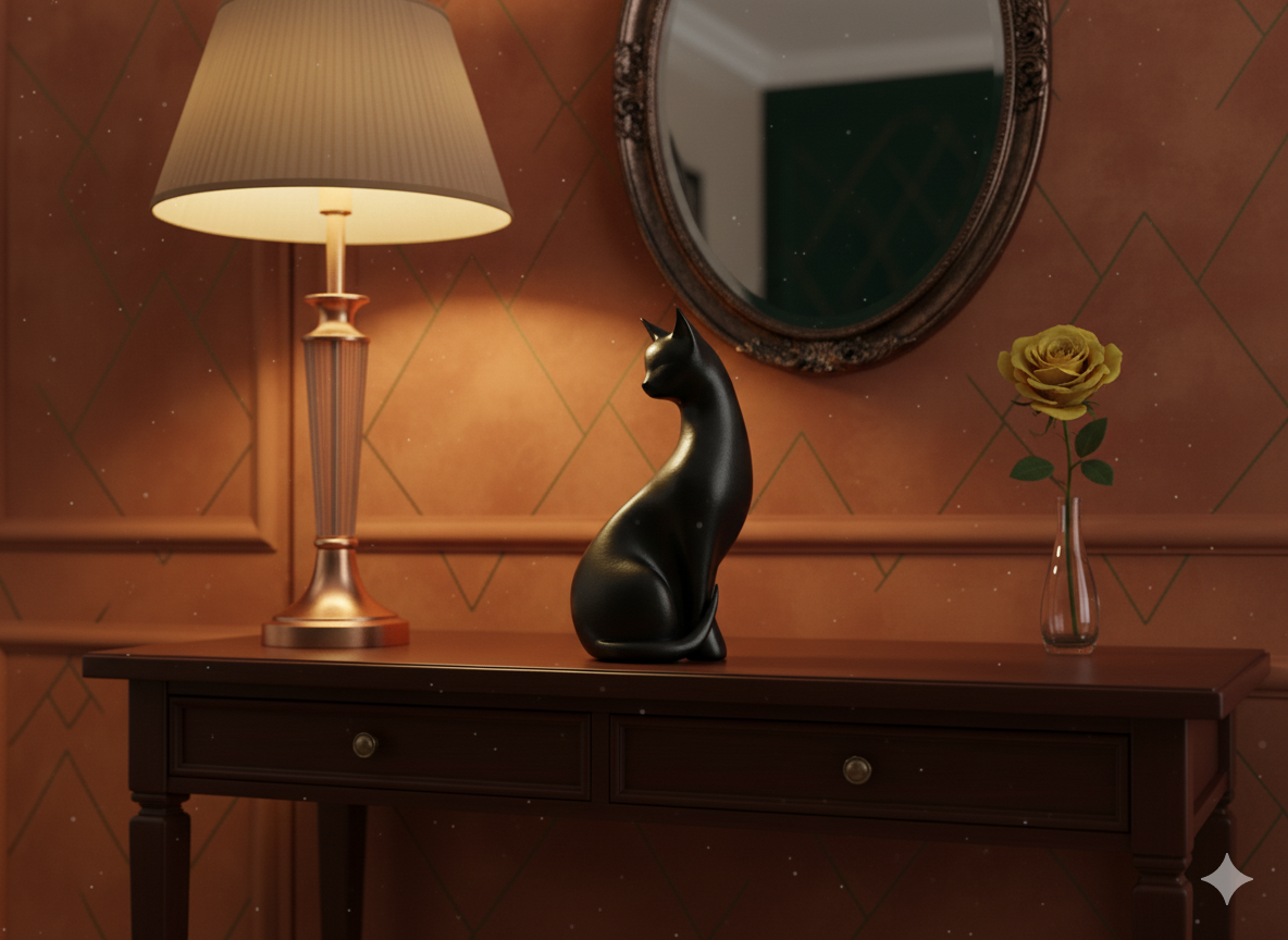 Minimalist Cat Figurines Set 🐾