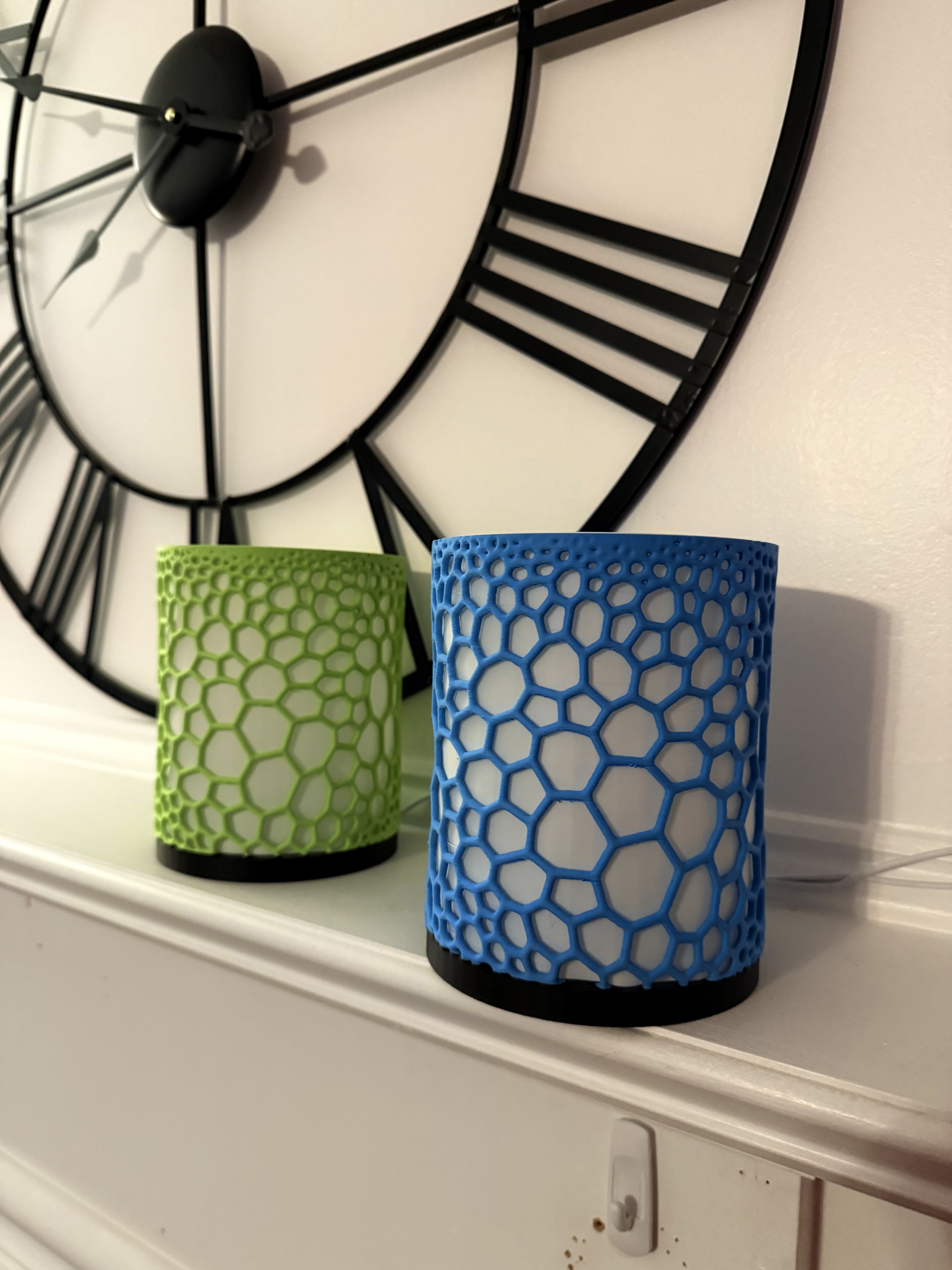 Hexagon Pattern LED Table Lamps