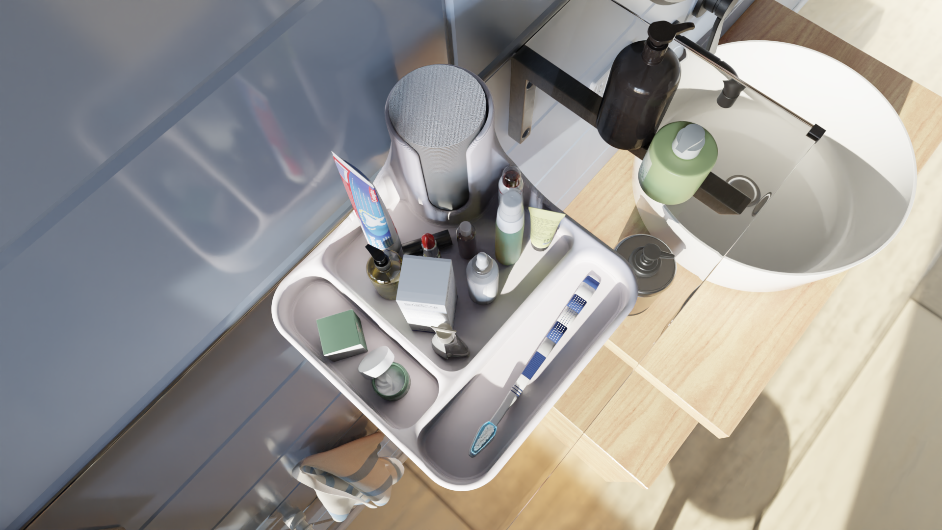Bathroom Organizer Tray