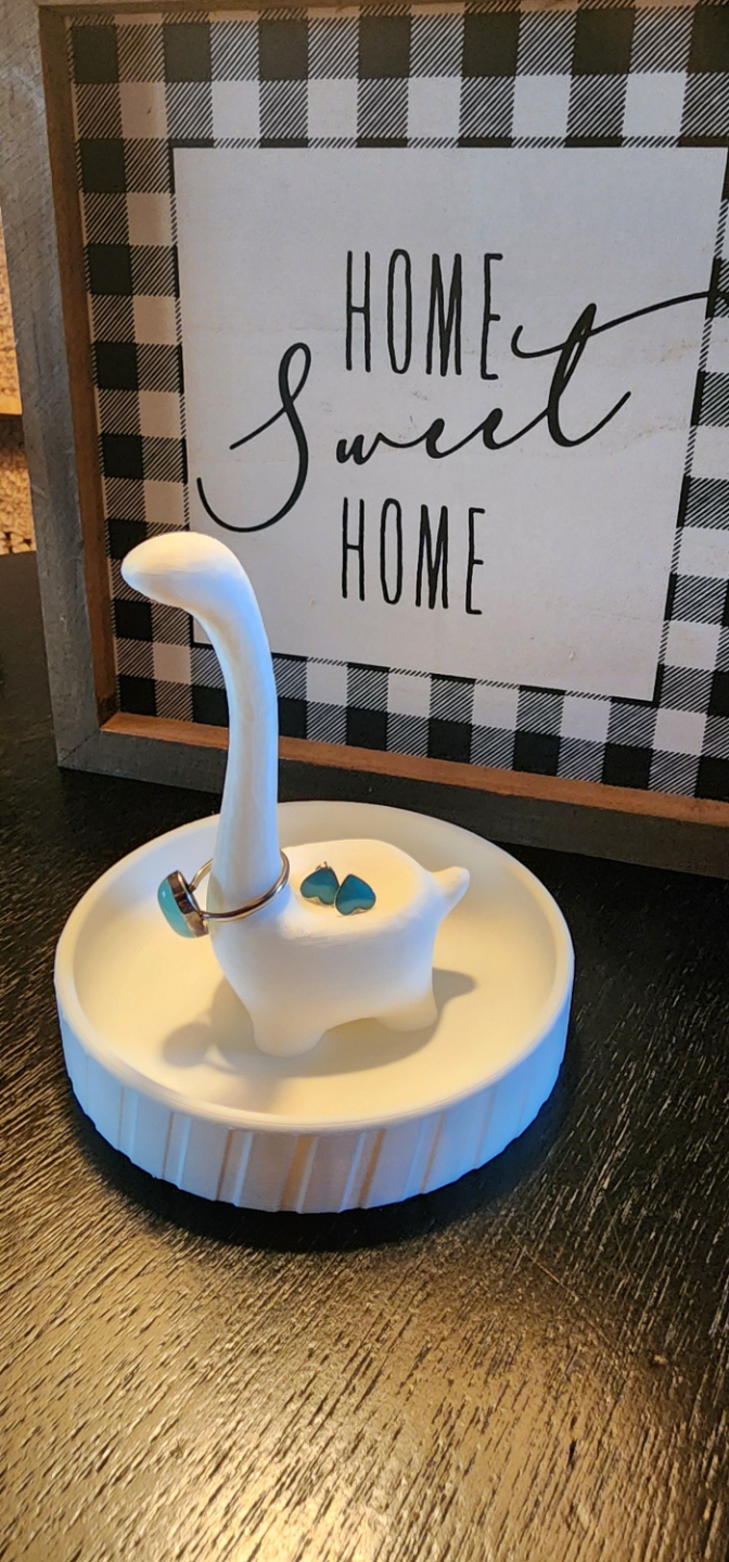 Ceramic Dinosaur Jewelry Holder
