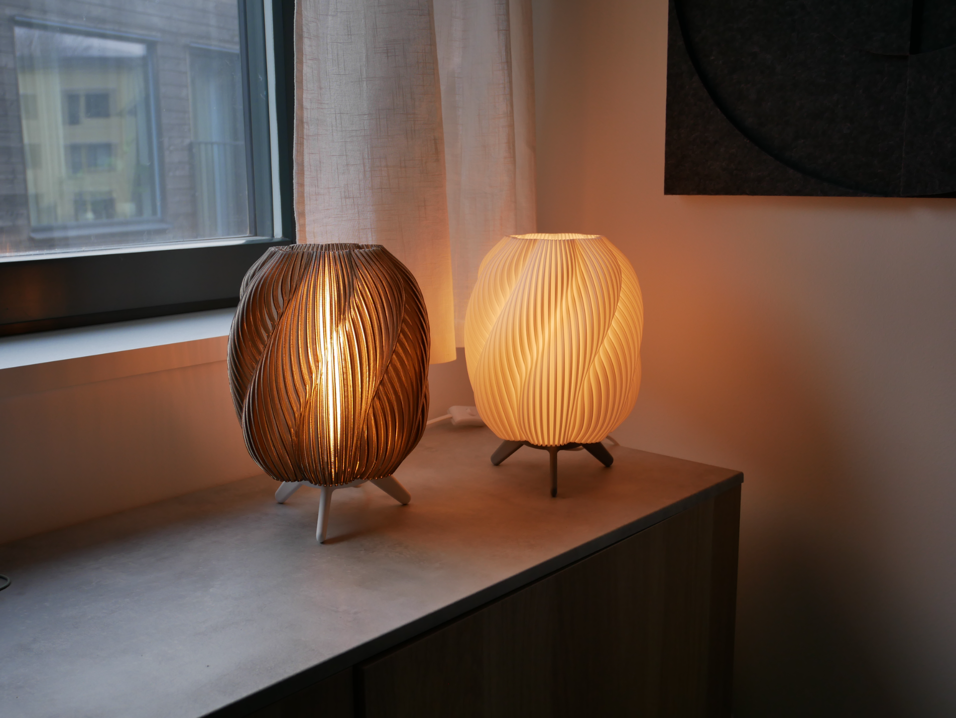 Modern Sculpted Table Lamps
