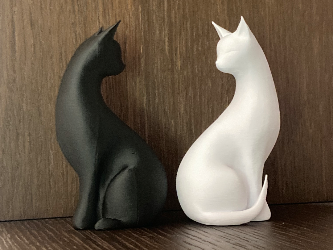 Minimalist Cat Figurines Set 🐾