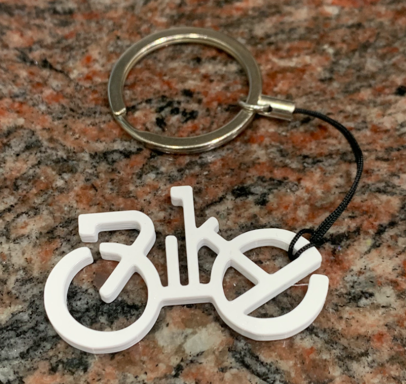 Bike Shaped Keychain